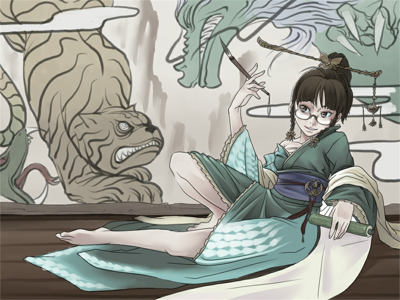 Download mobile wallpaper Anime, The Idolm@ster, Ritsuko Akizuki for free.