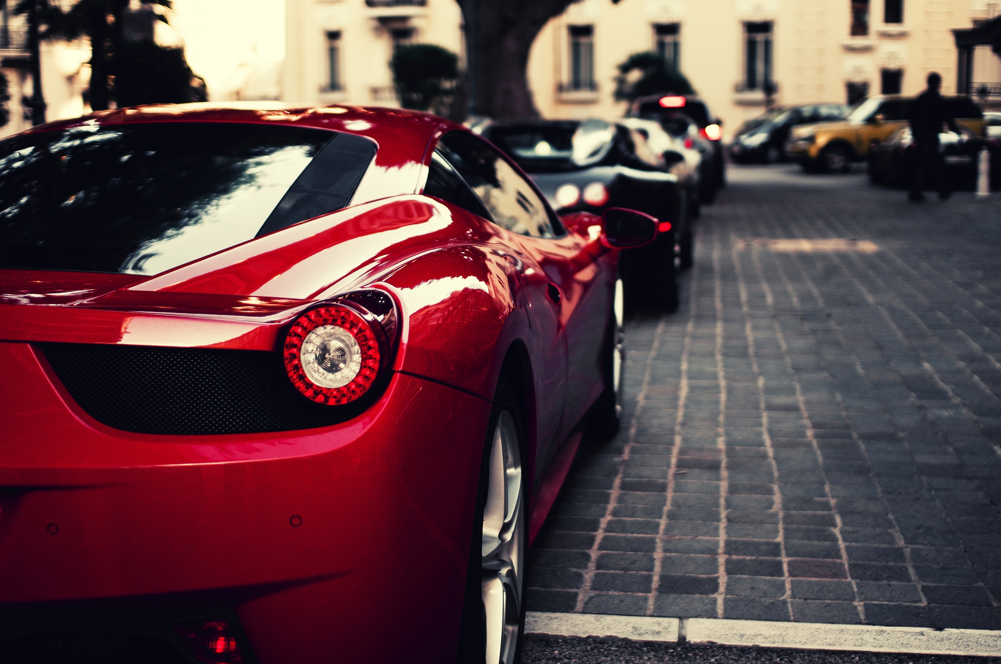 cars, ferrari, bugatti, italy, black, red, veyron, weiron Image for desktop