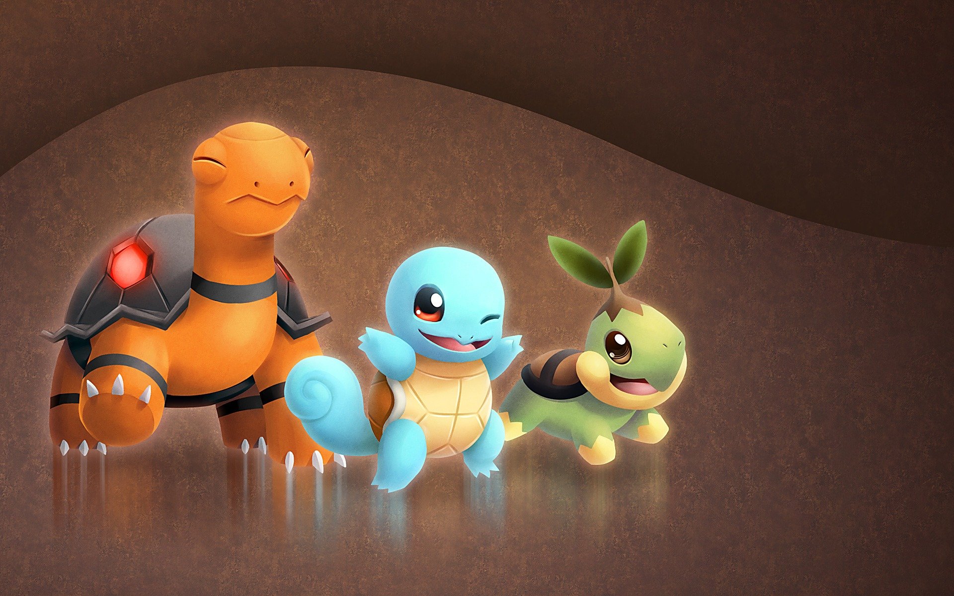 Download mobile wallpaper Pokémon, Video Game, Squirtle (Pokémon), Torkoal (Pokémon), Turtwig (Pokémon) for free.
