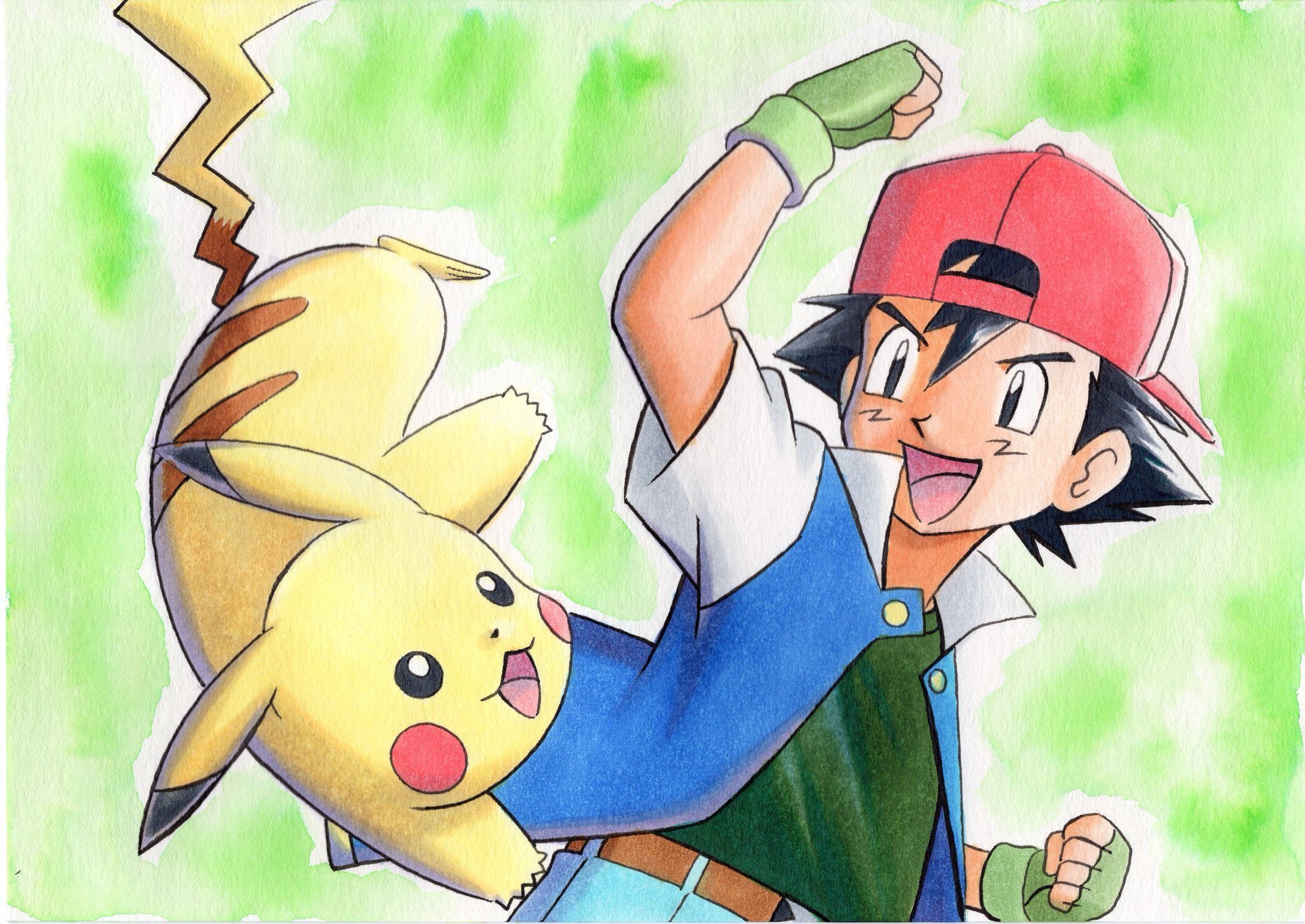 Baixar papel de parede para celular de Anime, Pokémon, Pikachu, Ash Ketchum gratuito.