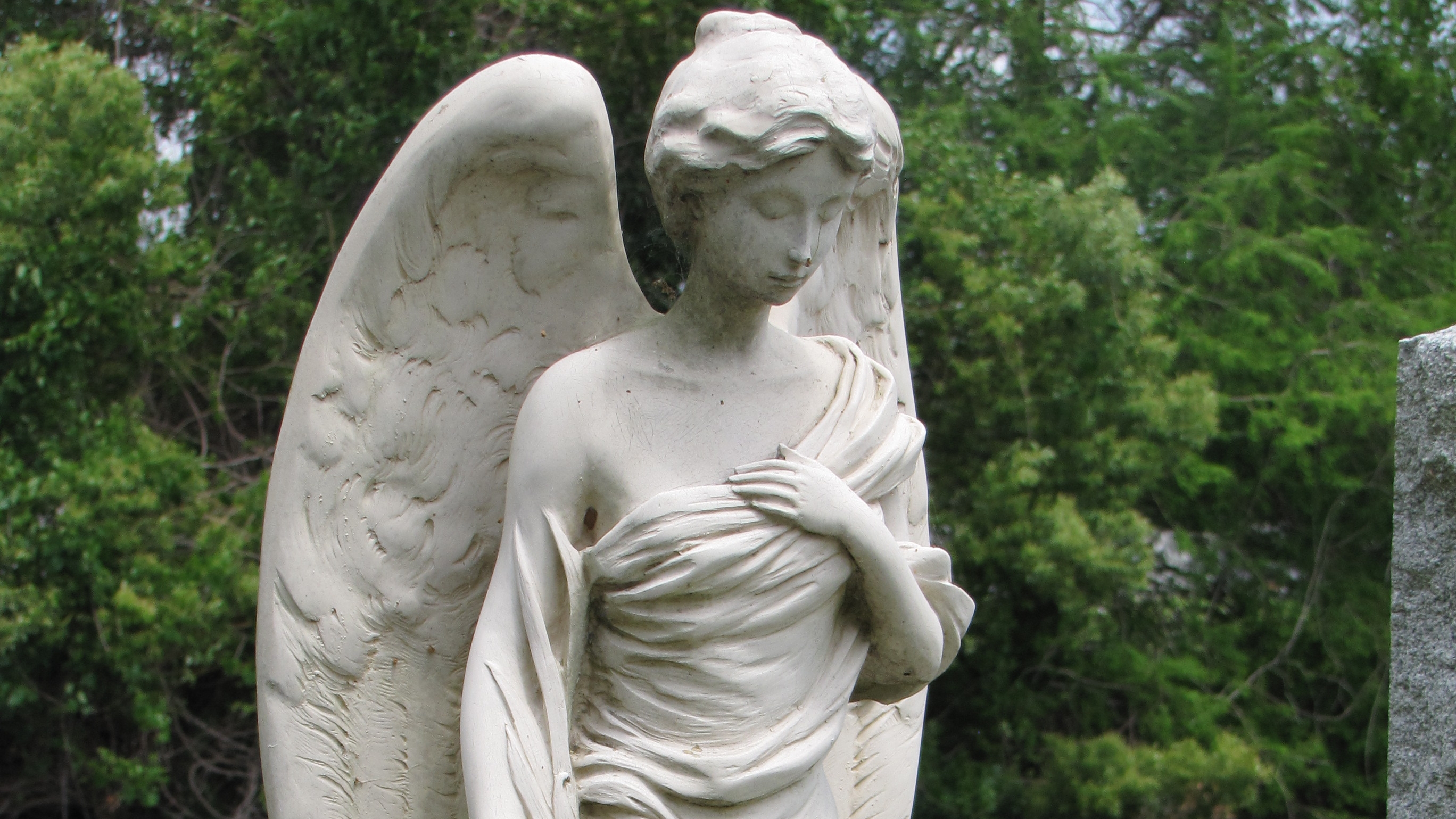 Free download wallpaper Man Made, Angel Statue on your PC desktop