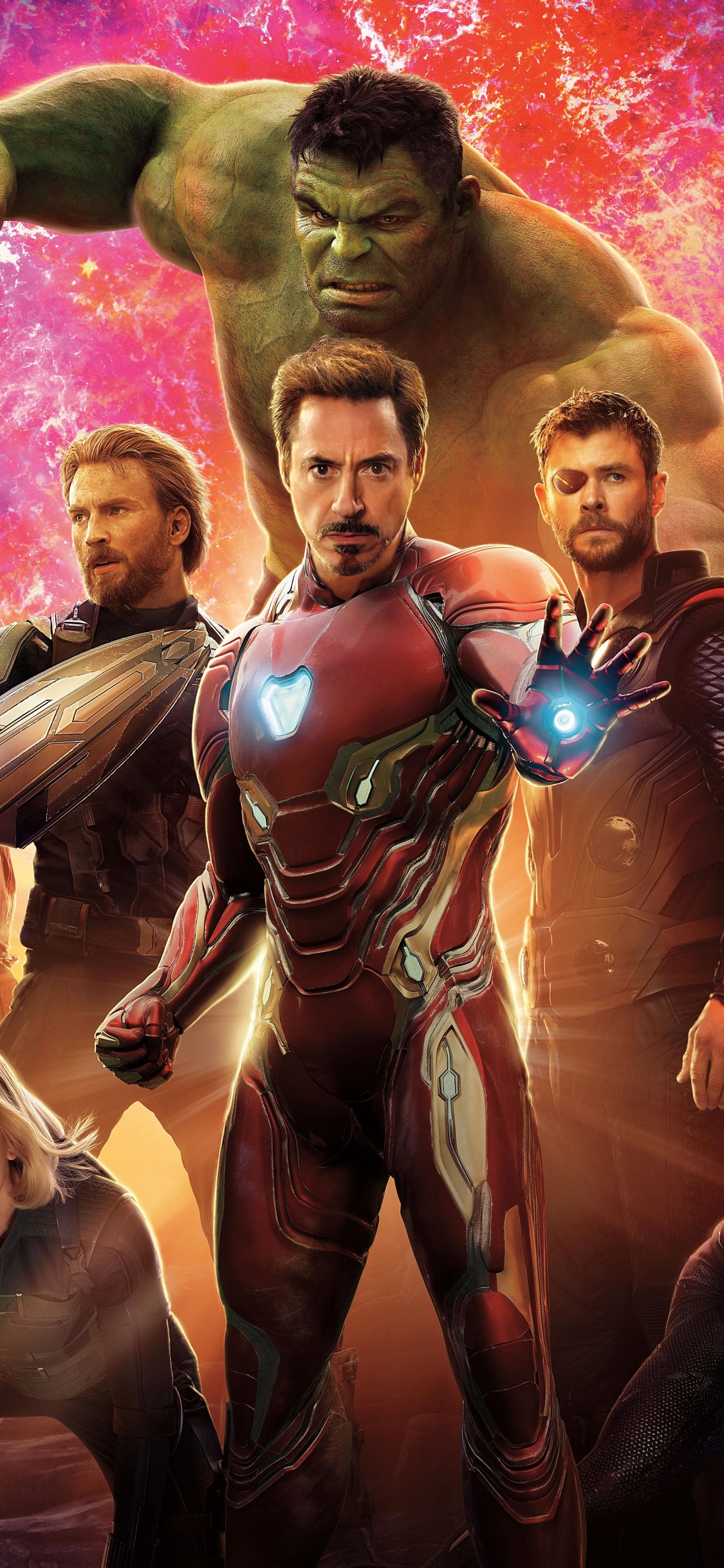 Download mobile wallpaper Hulk, Iron Man, Captain America, Movie, Thor, The Avengers, Avengers: Infinity War for free.