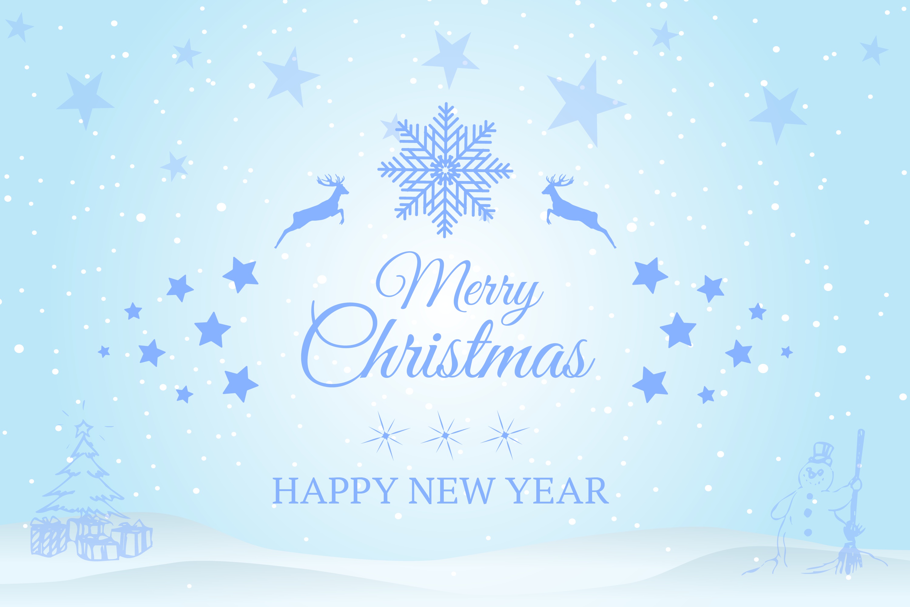 Download mobile wallpaper New Year, Holiday, Deer for free.
