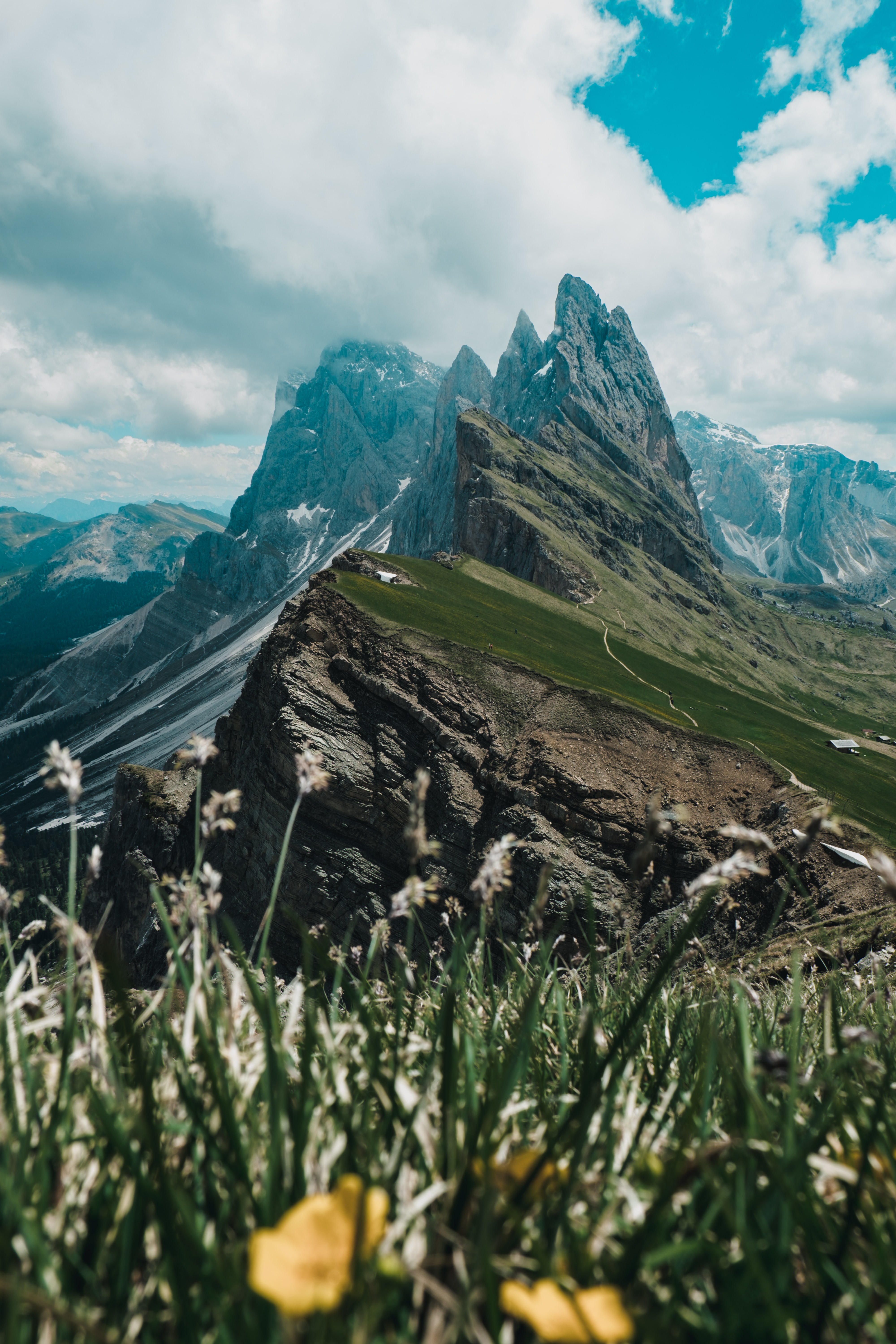 Laden Sie das Natur, Grass, Felsen, Die Steine, Steigung, Sky, Mountains-Bild kostenlos auf Ihren PC-Desktop herunter