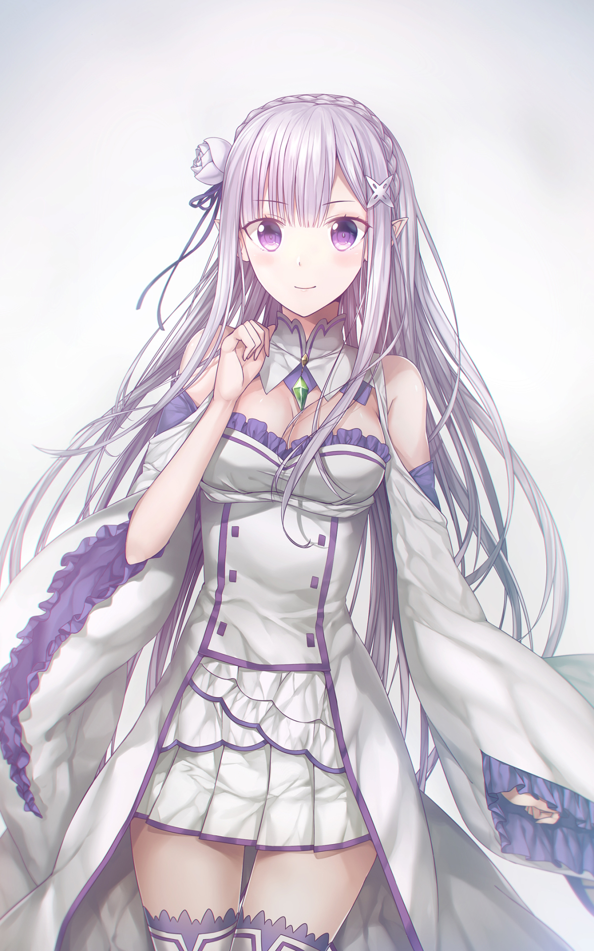 Handy-Wallpaper Animes, Emilia (Re: Zero), Re:zero Das Leben In Einer Anderen Welt Beginnen kostenlos herunterladen.