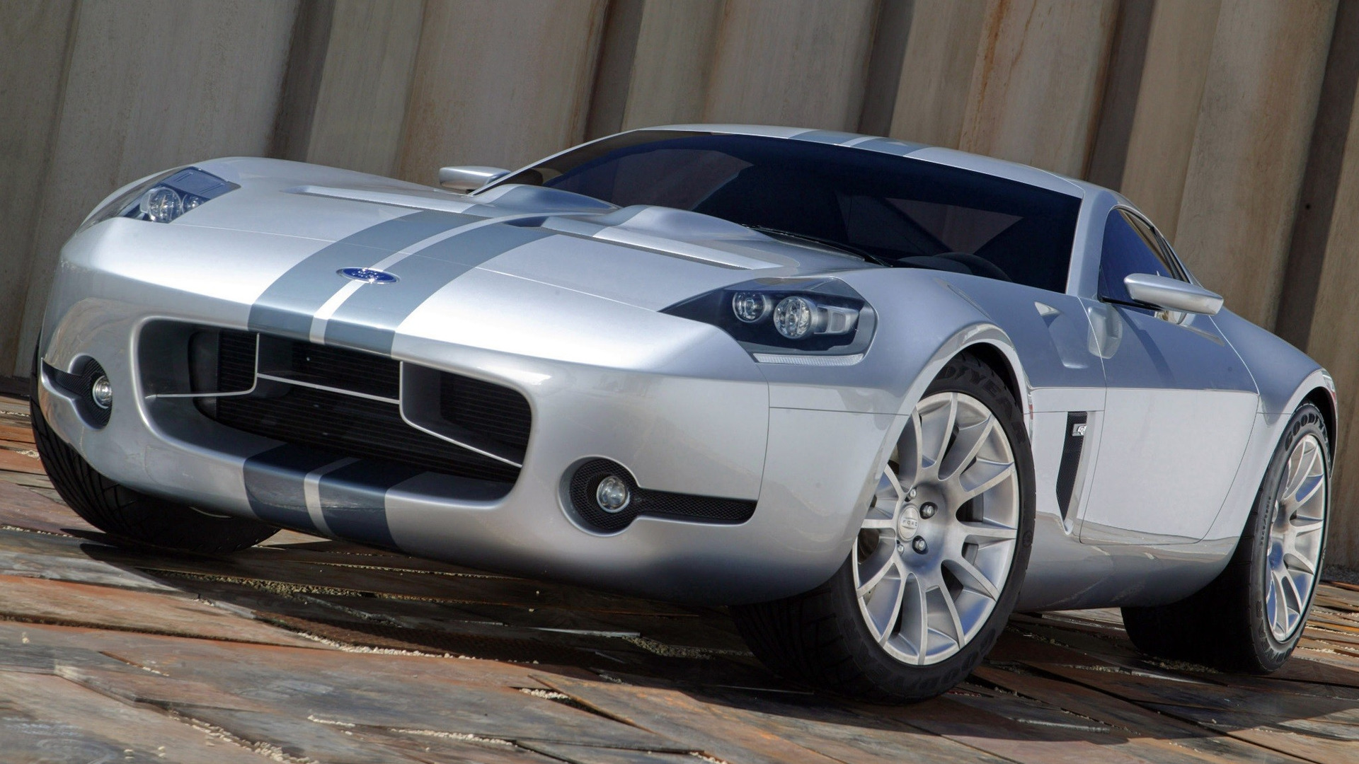 vehicles, ford shelby gr 1, car, concept car, muscle car, silver car, ford