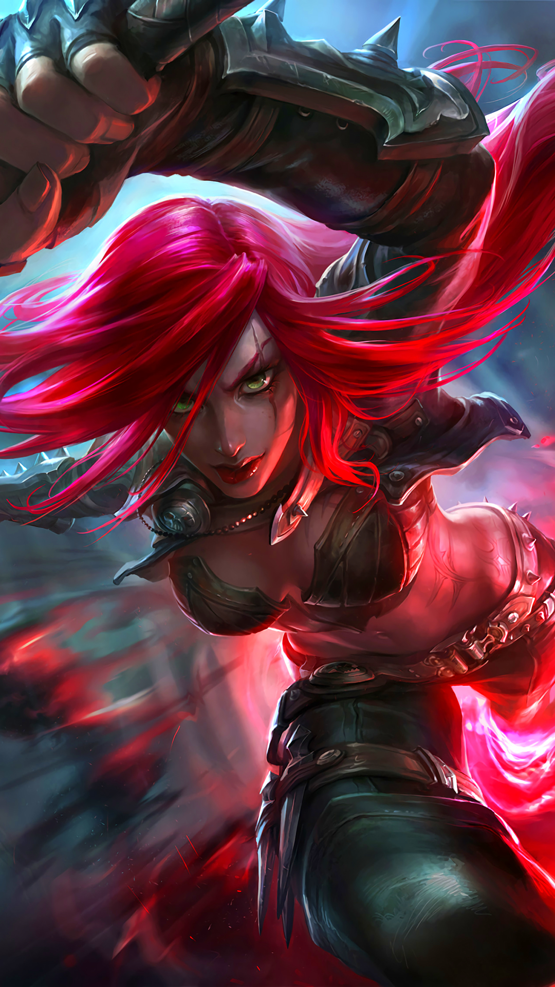 Handy-Wallpaper League Of Legends, Computerspiele, Rote Haare, Katarina (Liga Der Legenden) kostenlos herunterladen.