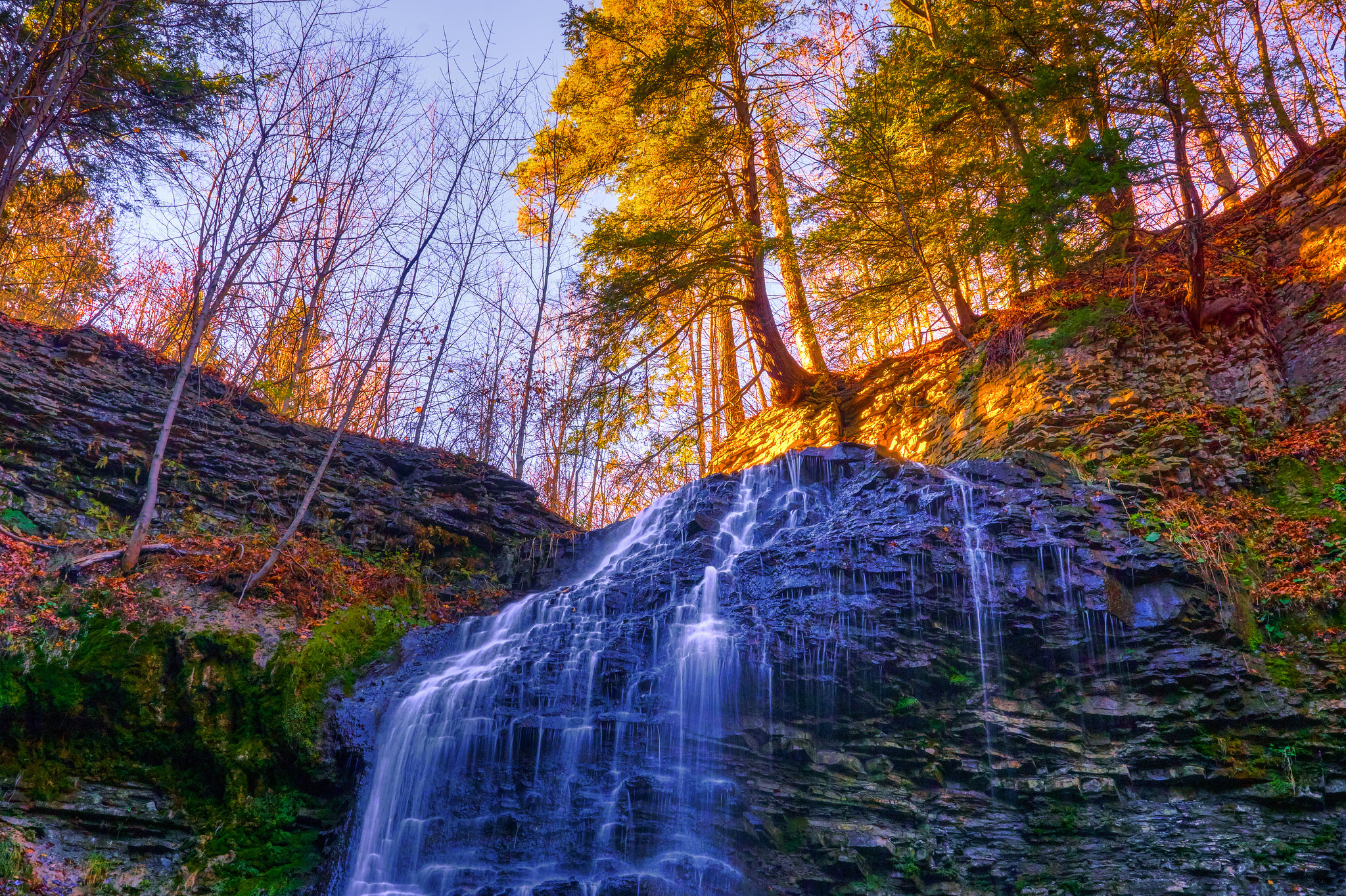 Descarga gratuita de fondo de pantalla para móvil de Otoño, Cascadas, Cascada, Tierra/naturaleza.