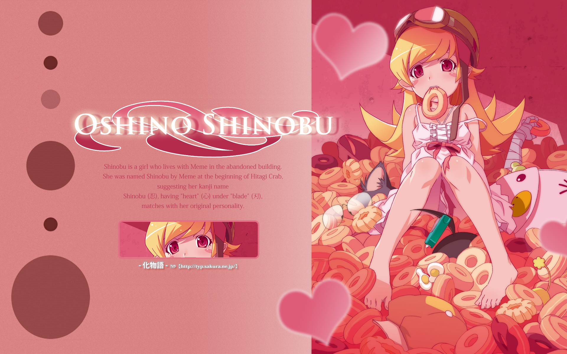 Handy-Wallpaper Monogatari (Serie), Shinobu Oshino, Animes kostenlos herunterladen.