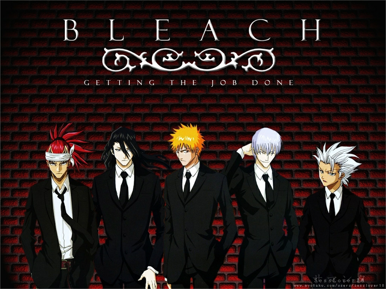 Baixar papel de parede para celular de Anime, Alvejante, Renji Abarai, Ichigo Kurosaki, Byakuya Kuchiki, Toshiro Hitsugaya, Gin Ichimaru gratuito.