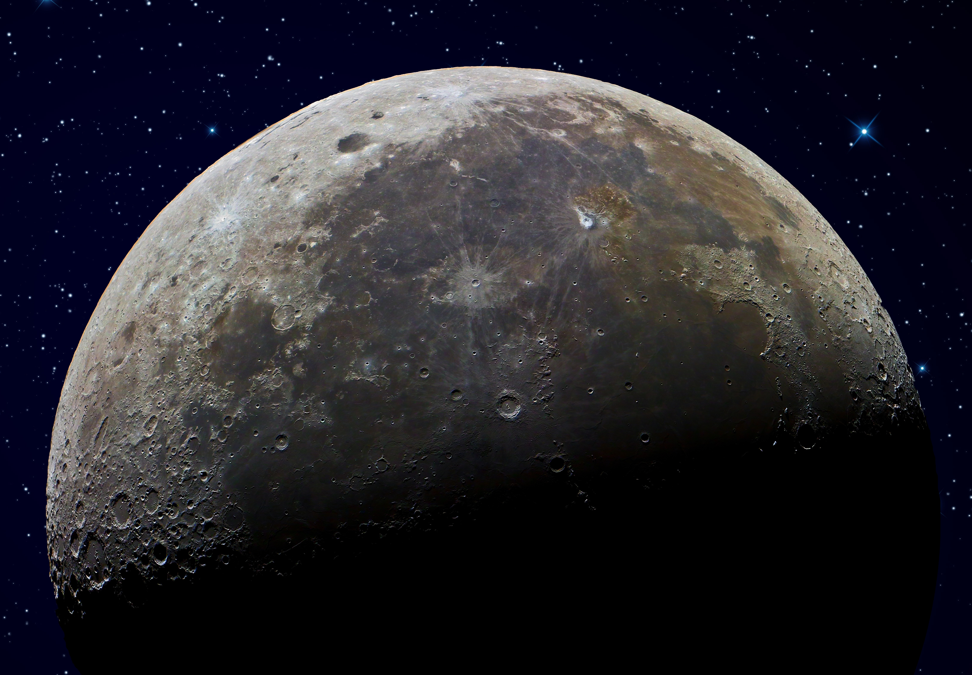 Free download wallpaper Landscape, Universe, Moon on your PC desktop