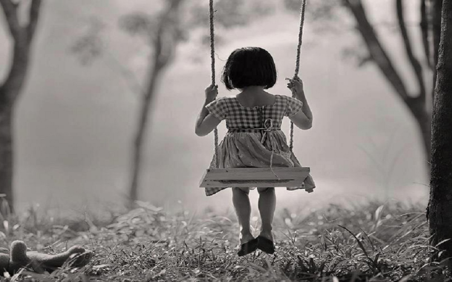 Download mobile wallpaper Swing, Child, Photography, Little Girl for free.