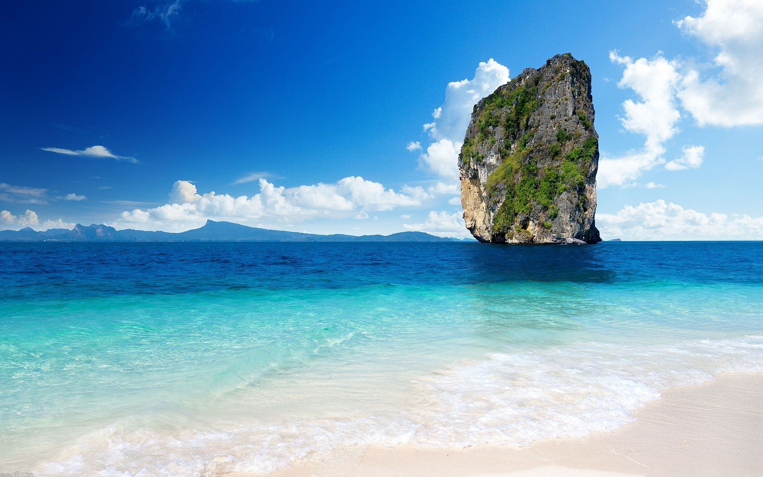 739986 Hintergrundbild herunterladen blau, erde/natur, ozean, klippe, horizont, himmel, thailand - Bildschirmschoner und Bilder kostenlos