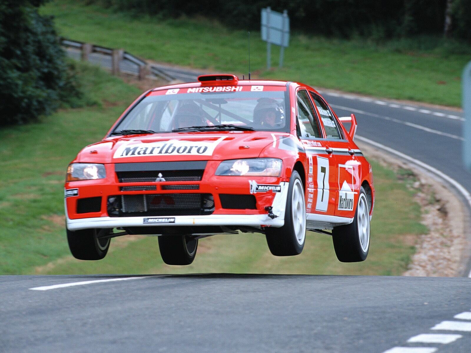 Download mobile wallpaper Wrc Racing, Mitsubishi, Racing, Vehicles for free.