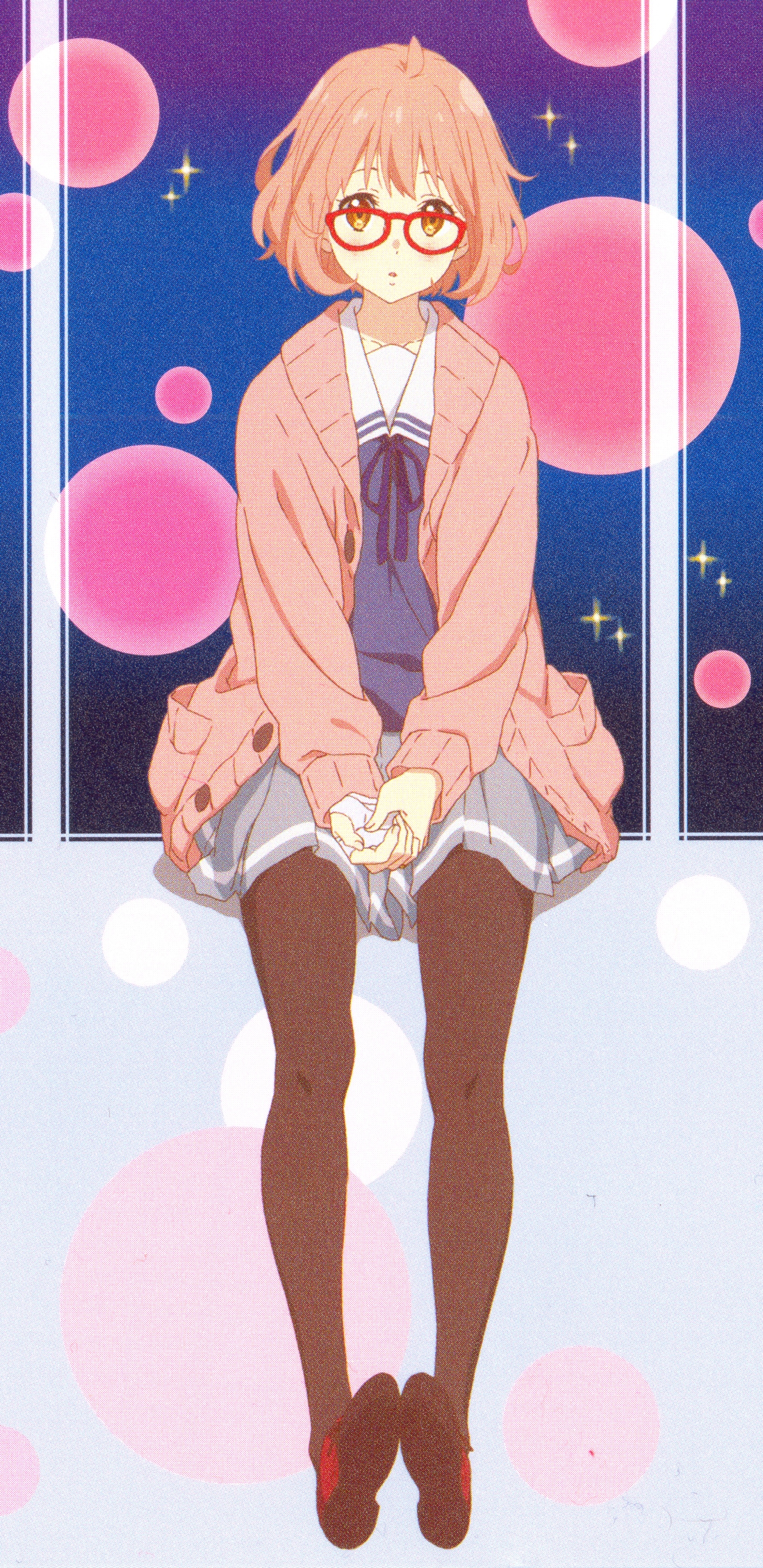 Handy-Wallpaper Animes, Mirai Kuriyama, Beyond The Boundary kostenlos herunterladen.