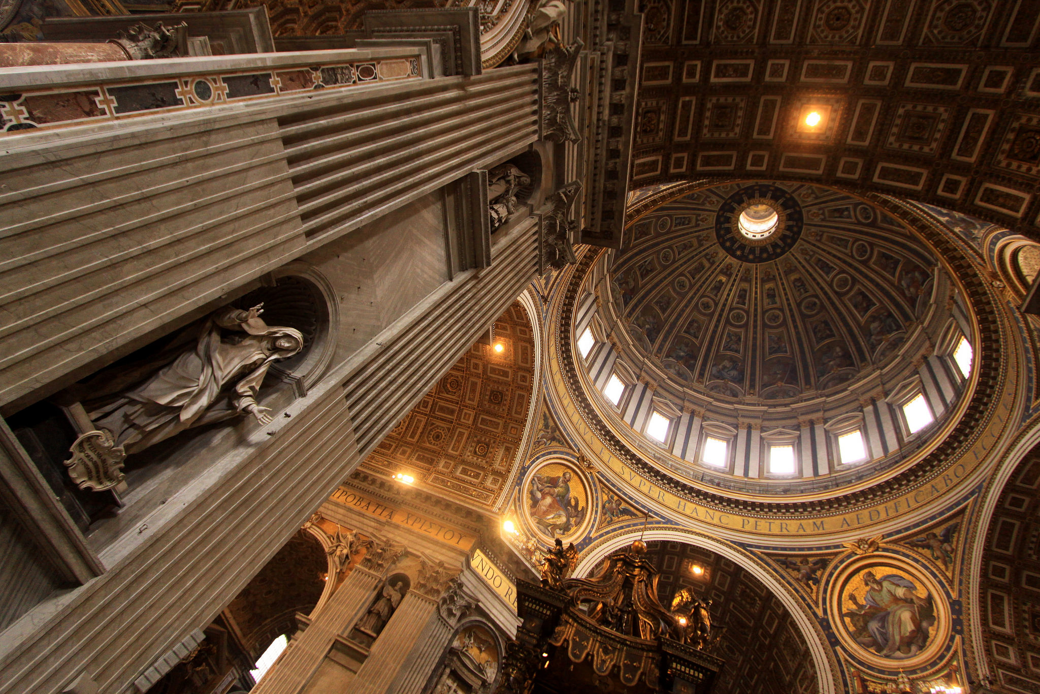 italy, religious, cathedral, architecture, dome, frascati cathedral, rome, statue, vatican, cathedrals