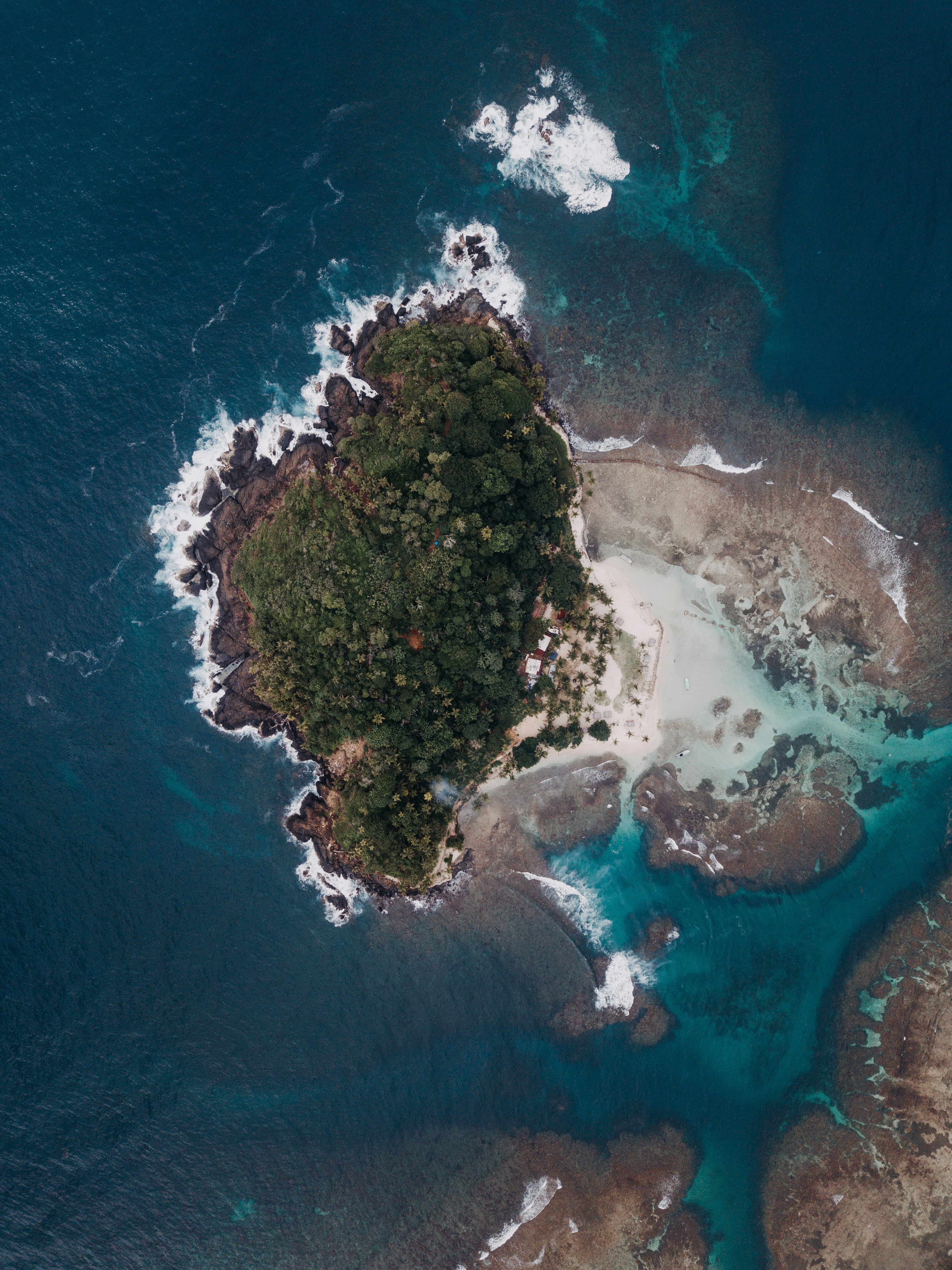 Laden Sie das Blick Von Oben, Höhe, Die Insel, Insel, Natur, Wasser, Sea-Bild kostenlos auf Ihren PC-Desktop herunter