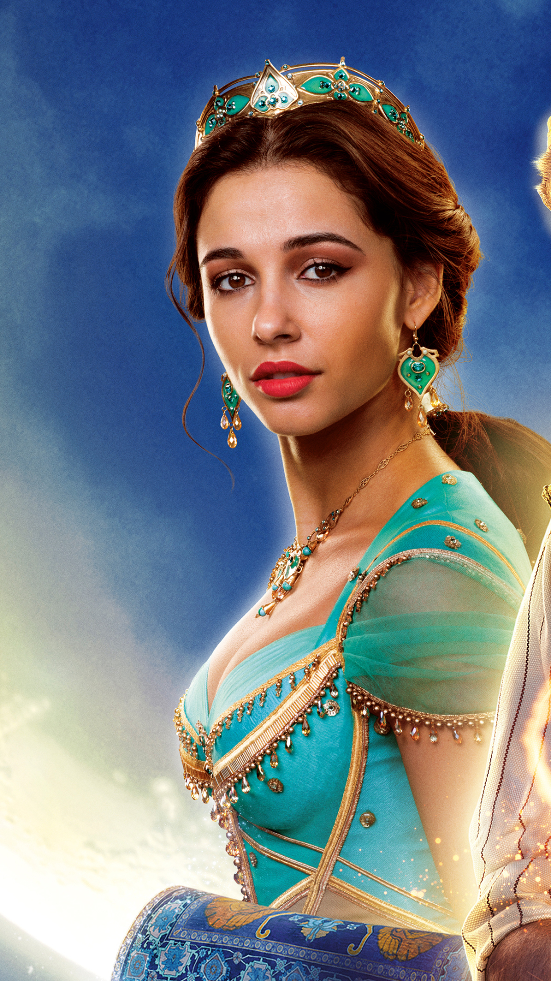 Download mobile wallpaper Movie, Naomi Scott, Princess Jasmine, Aladdin (2019) for free.