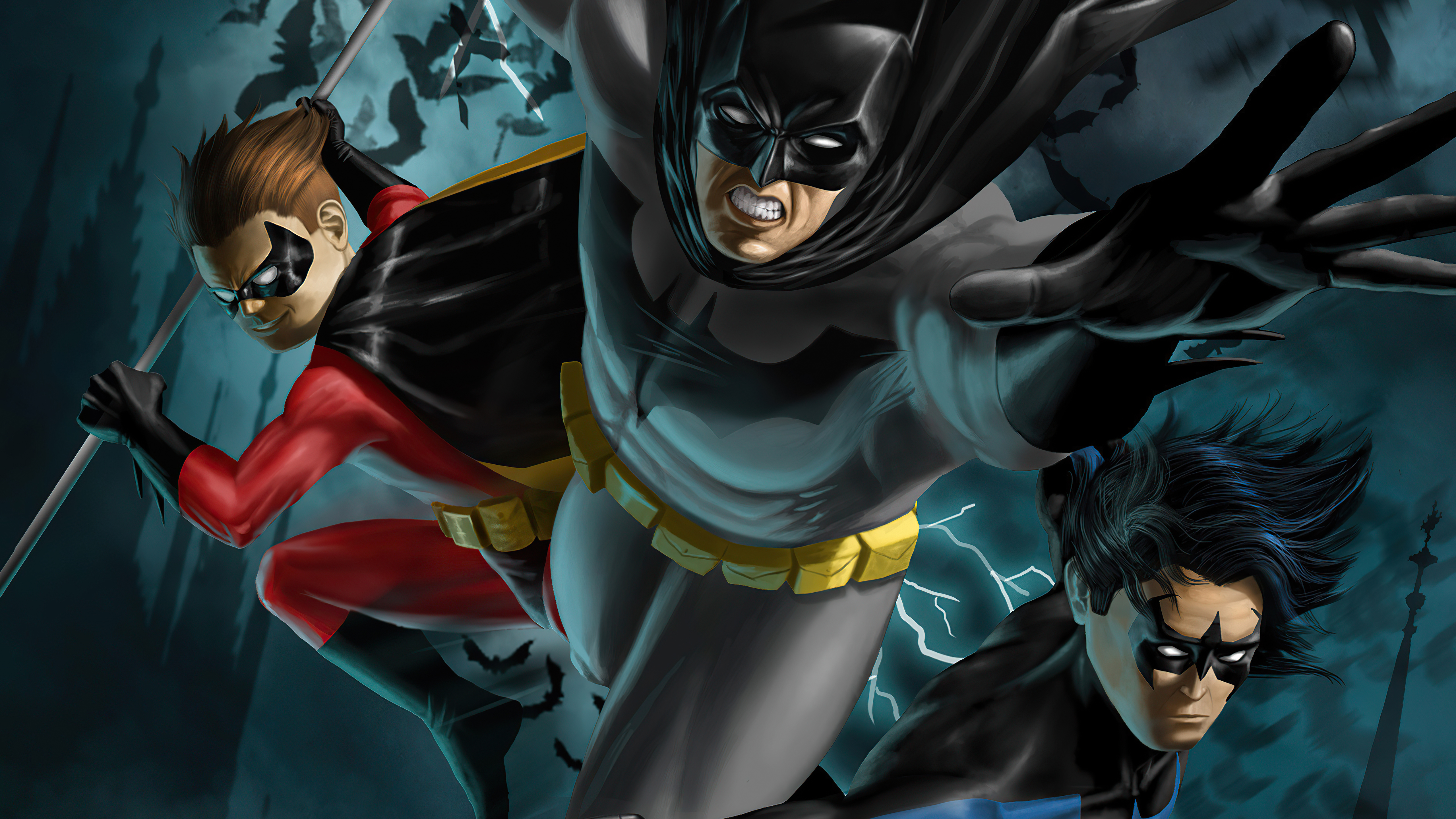 Download mobile wallpaper Batman, Comics, Dc Comics, Nightwing, Robin (Dc Comics), Dick Grayson for free.