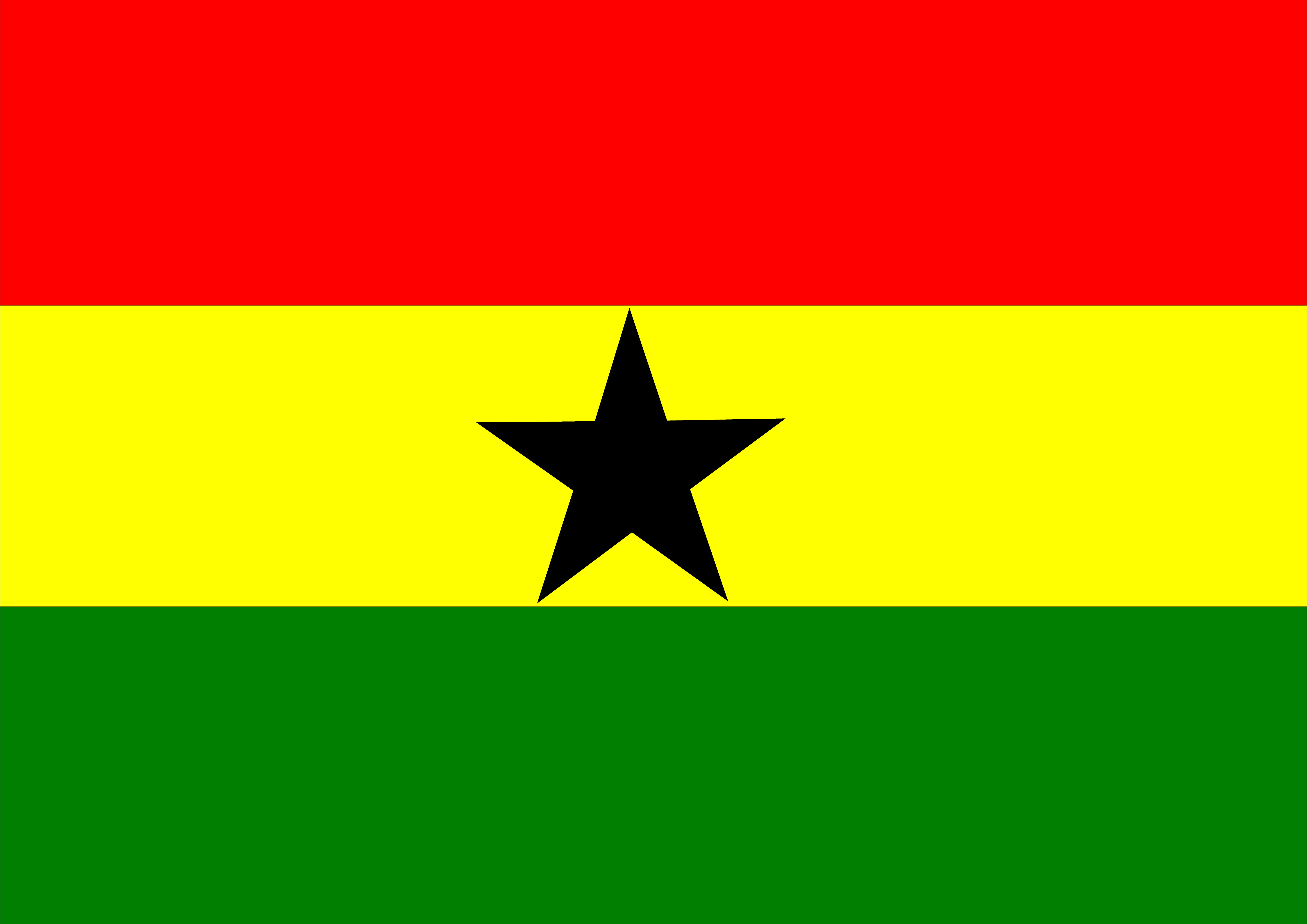 Популярные заставки и фоны Флаг Ганы на компьютер