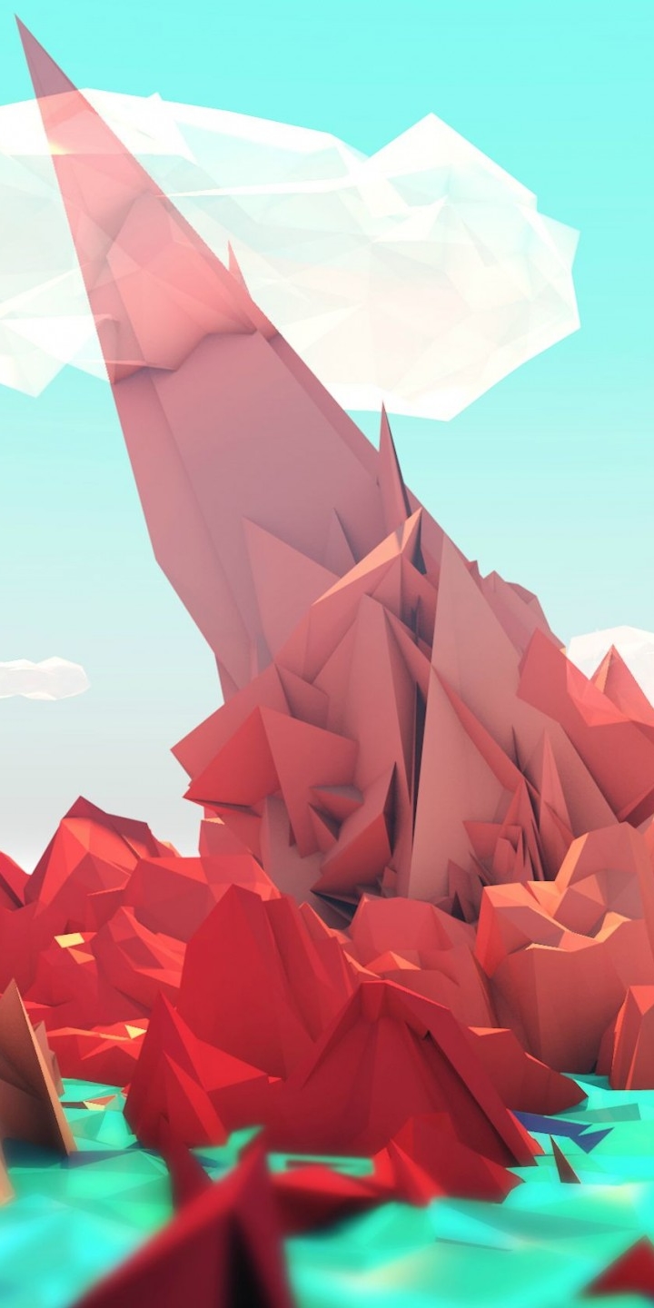 Download mobile wallpaper Artistic, Facets, Polygon, Low Poly for free.