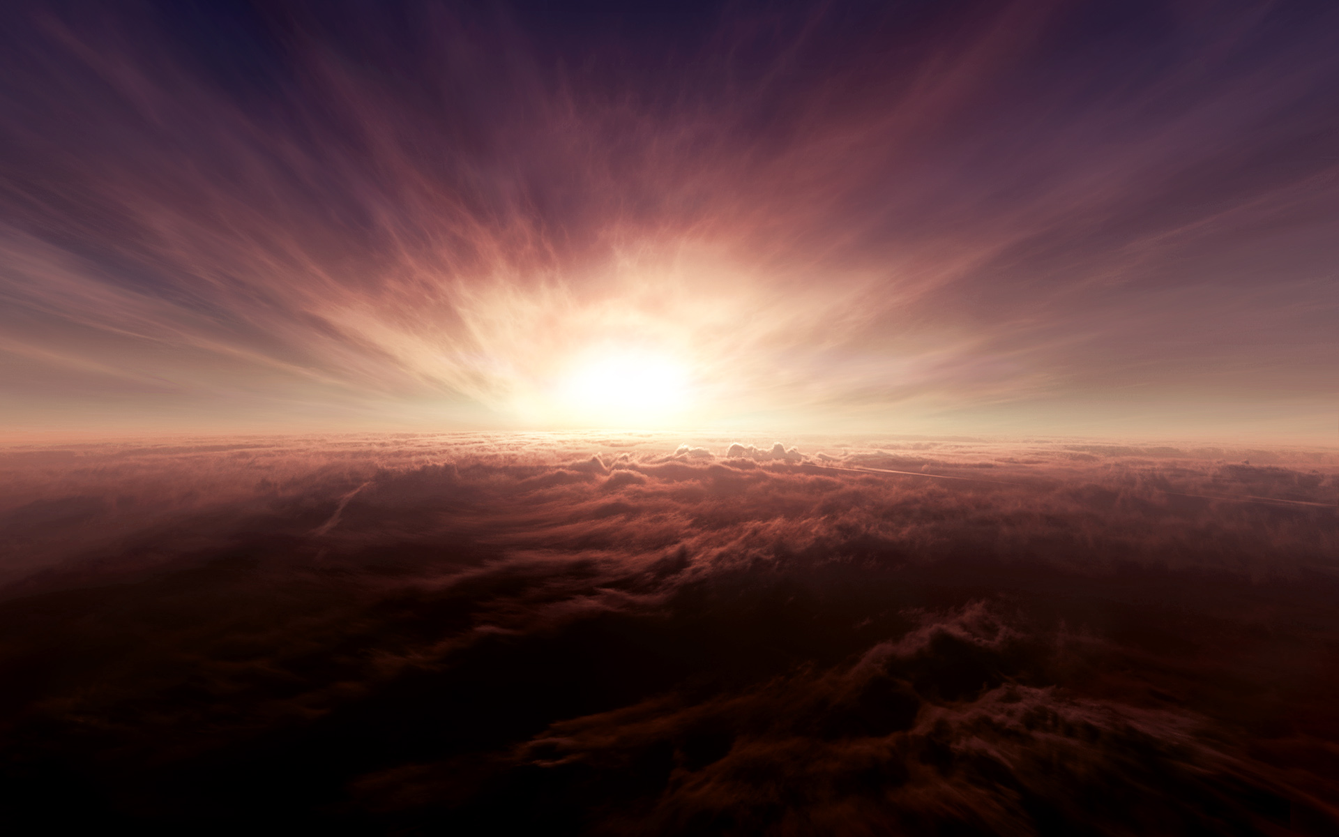 Download mobile wallpaper Sun, Earth, Cloud, Sky for free.
