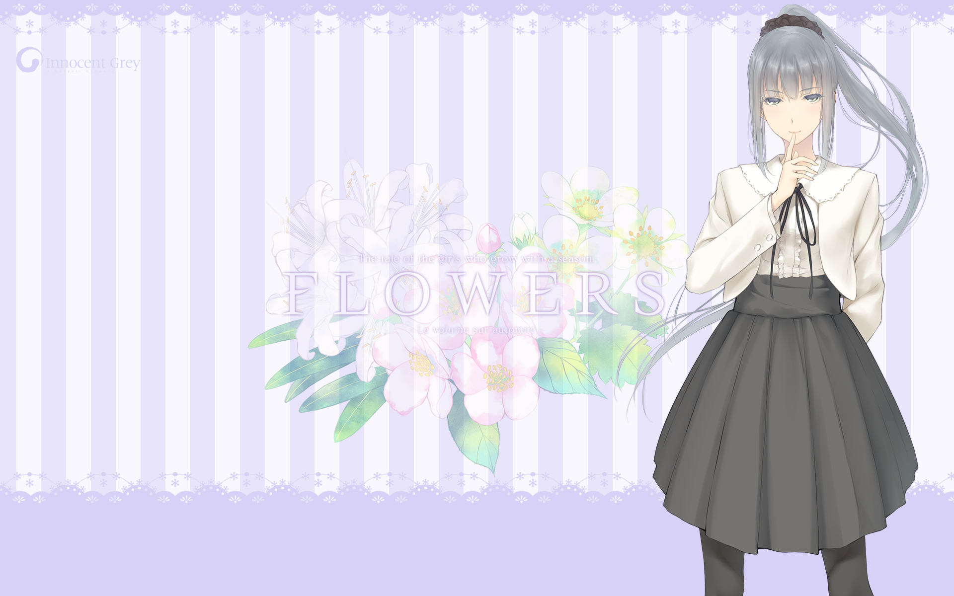 Free download wallpaper Anime, Flowers on your PC desktop