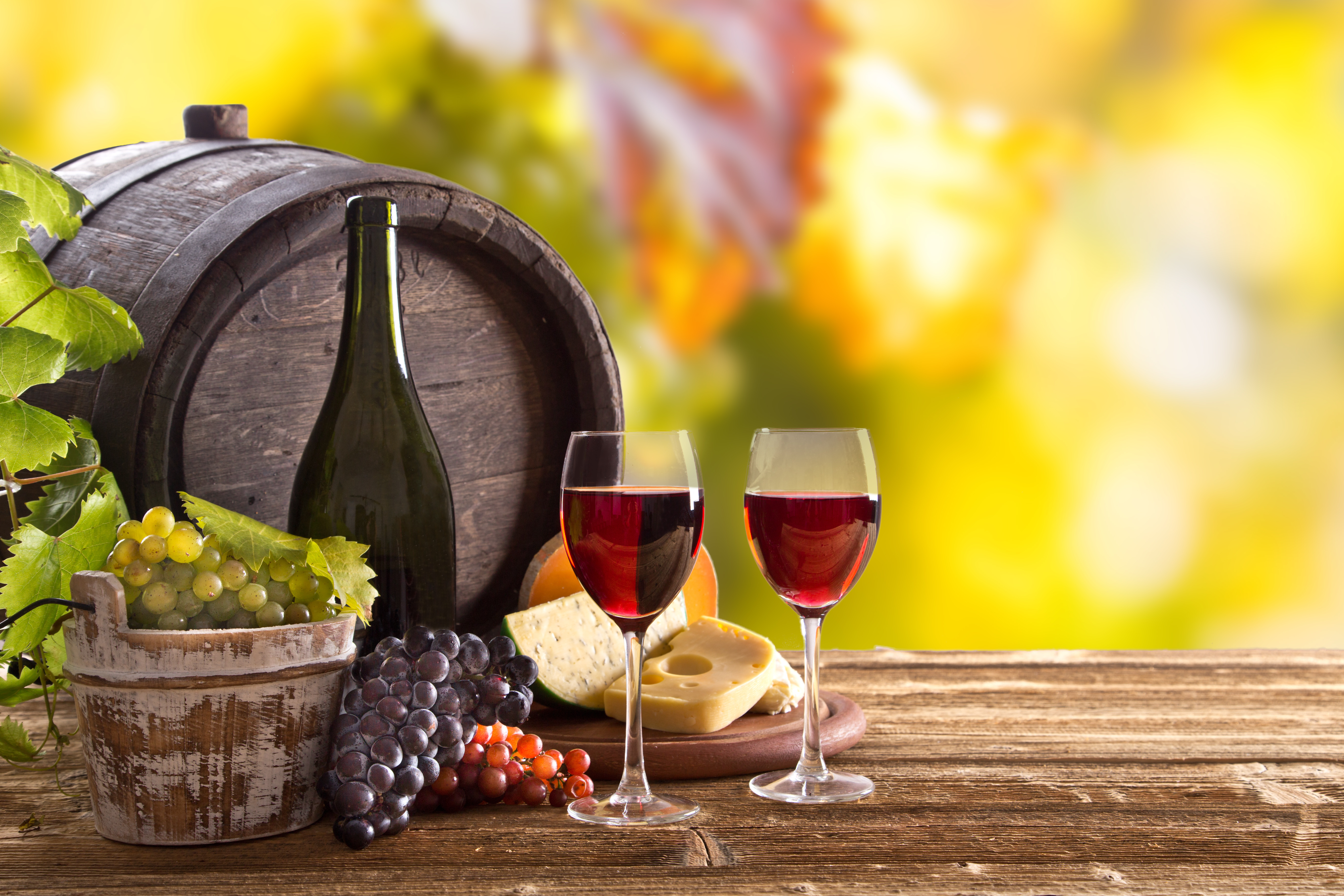 wine, photography, still life, barrel, cheese, glass, grapes