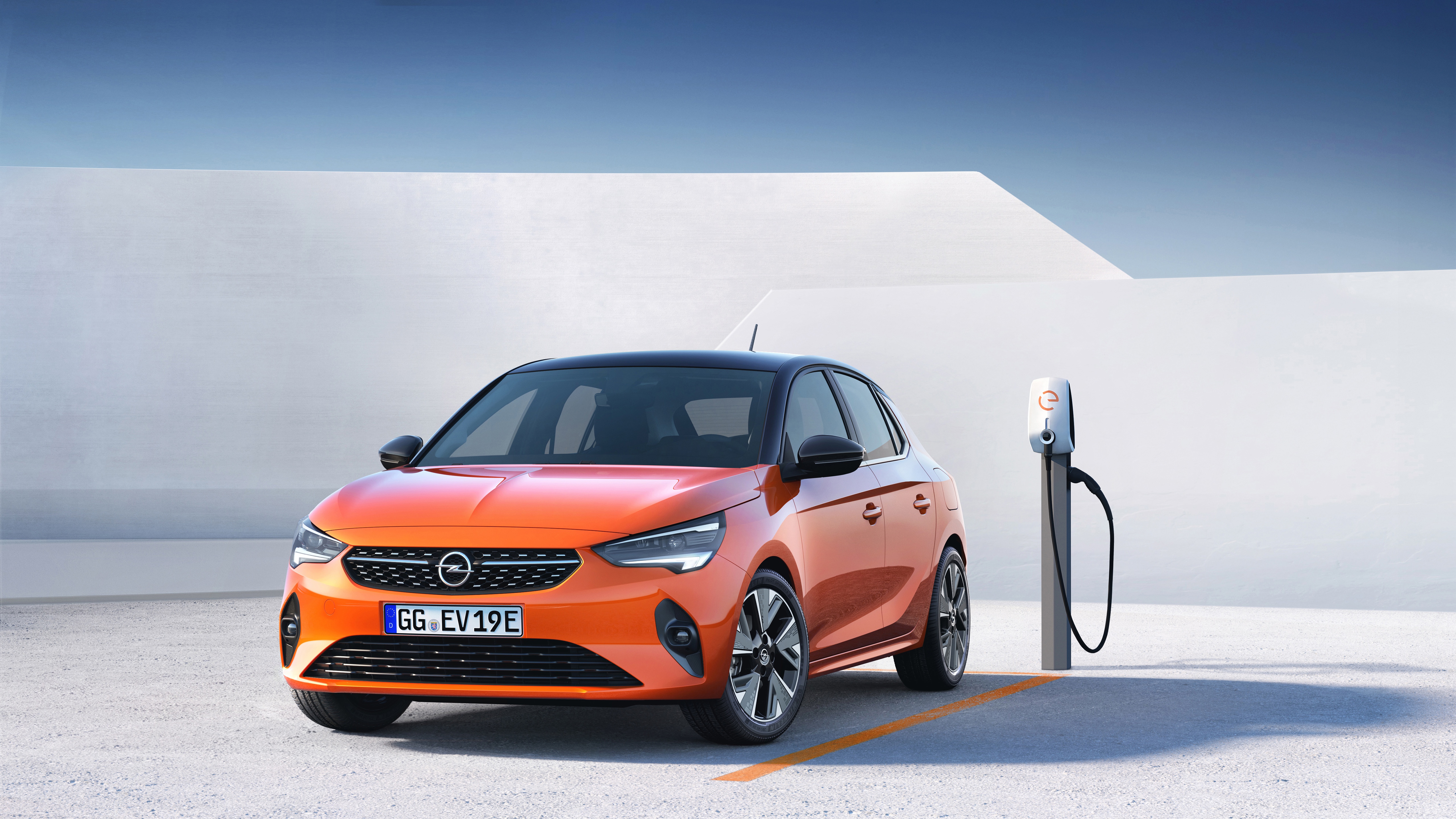 Handy-Wallpaper Opel, Autos, Kompaktwagen, Fahrzeuge, Orangefarbenes Auto, Opel Corsa kostenlos herunterladen.
