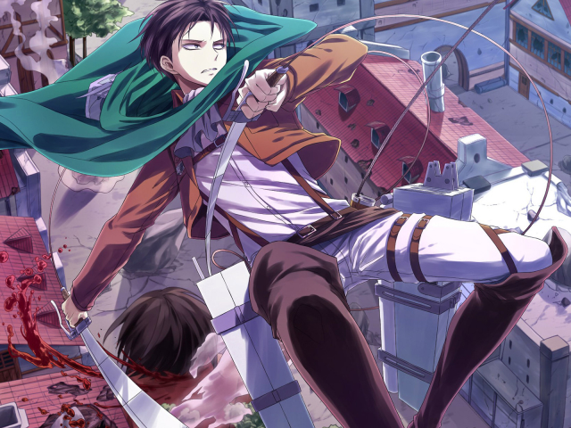 Handy-Wallpaper Animes, Attack On Titan, Levi Ackermann kostenlos herunterladen.