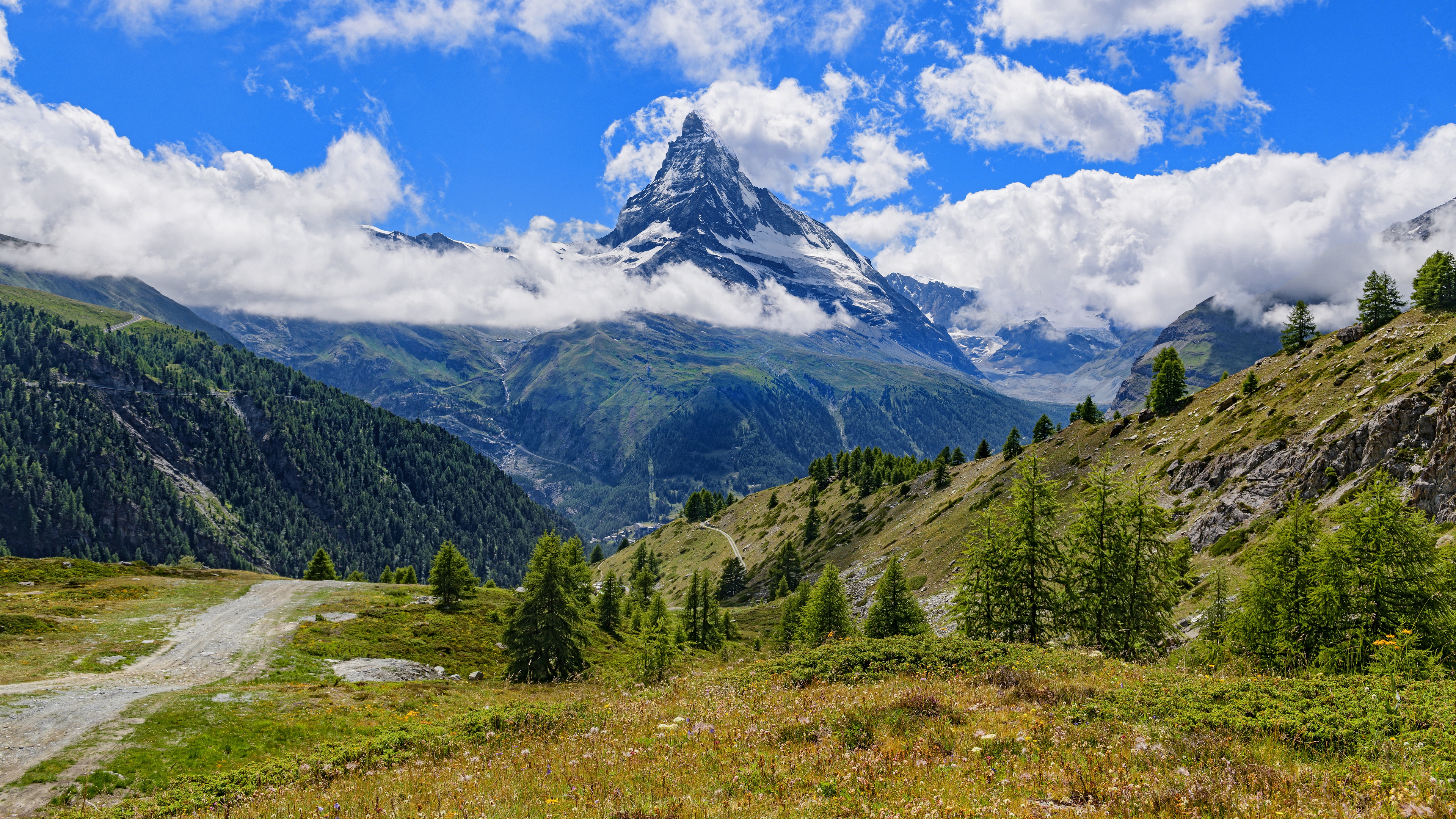 Téléchargez gratuitement l'image Montagnes, Montagne, Nuage, Terre/nature, Neiger sur le bureau de votre PC