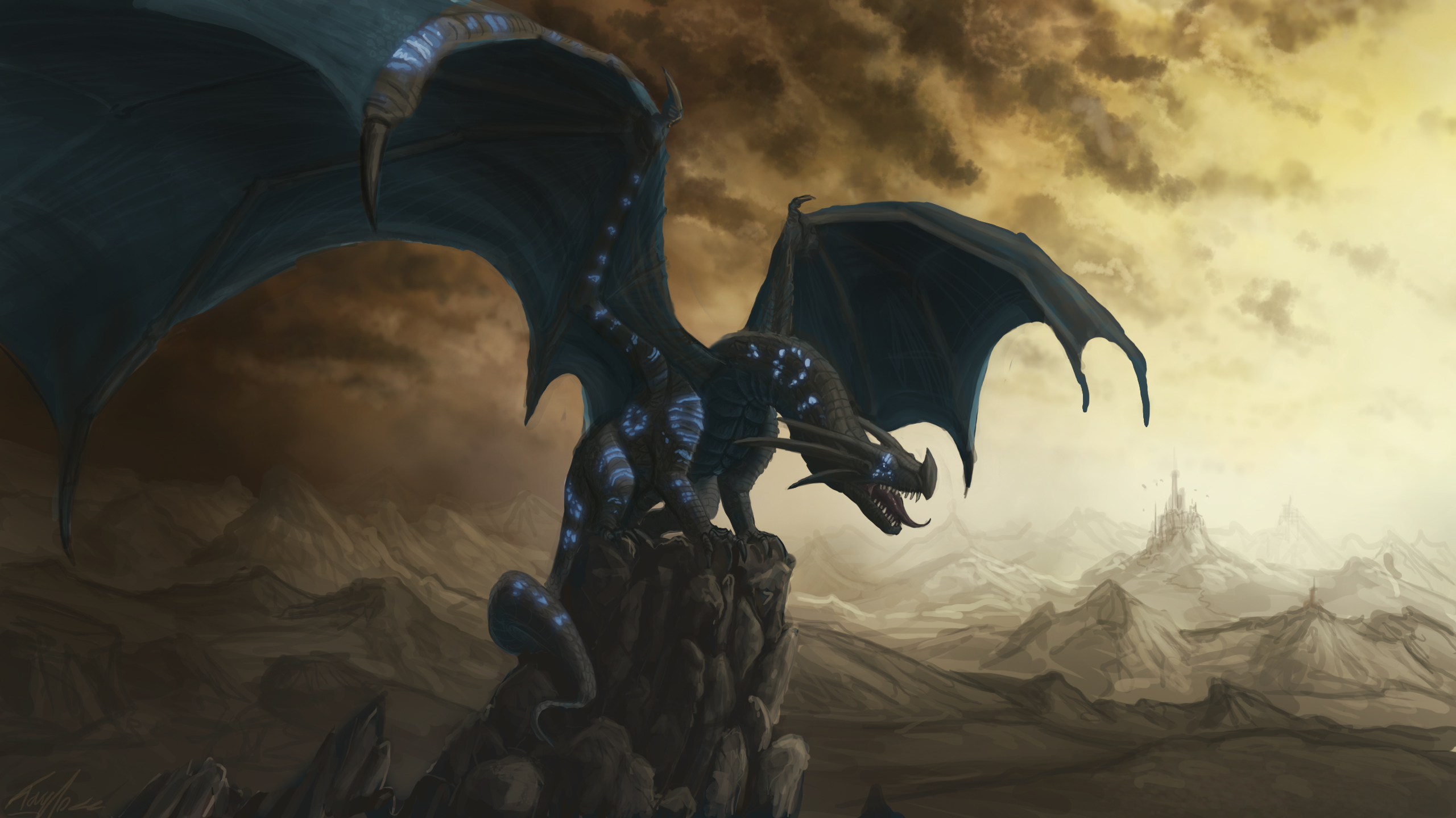 Free download wallpaper Fantasy, Dragon on your PC desktop