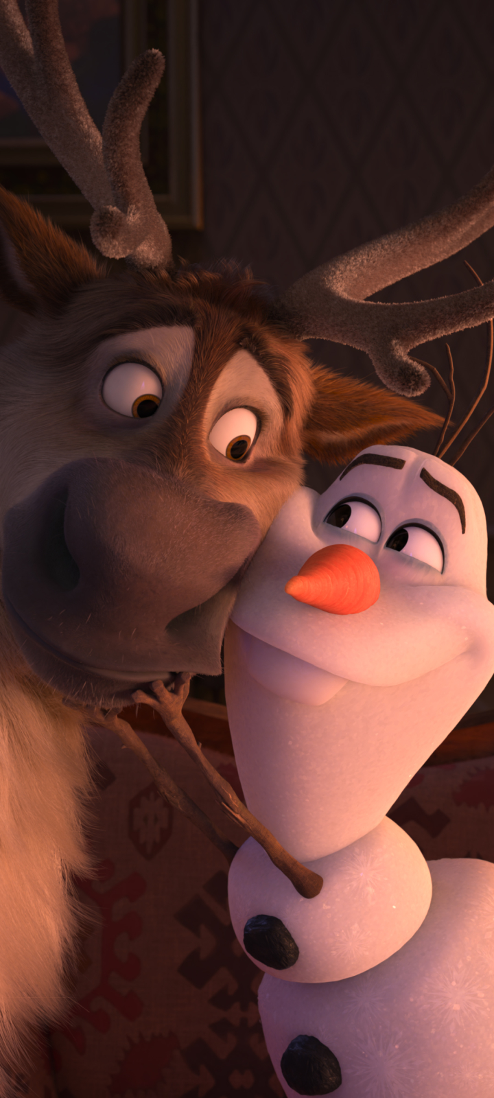 Download mobile wallpaper Movie, Olaf (Frozen), Sven (Frozen), Frozen 2 for free.