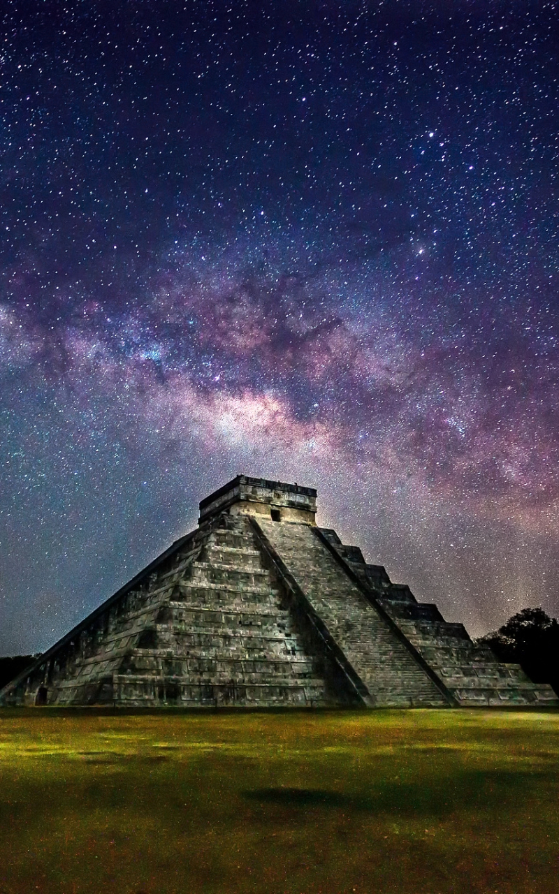 1359055 Hintergrundbild herunterladen menschengemacht, chichen itza, pyramide, yucatan, milchstraße, mexiko - Bildschirmschoner und Bilder kostenlos