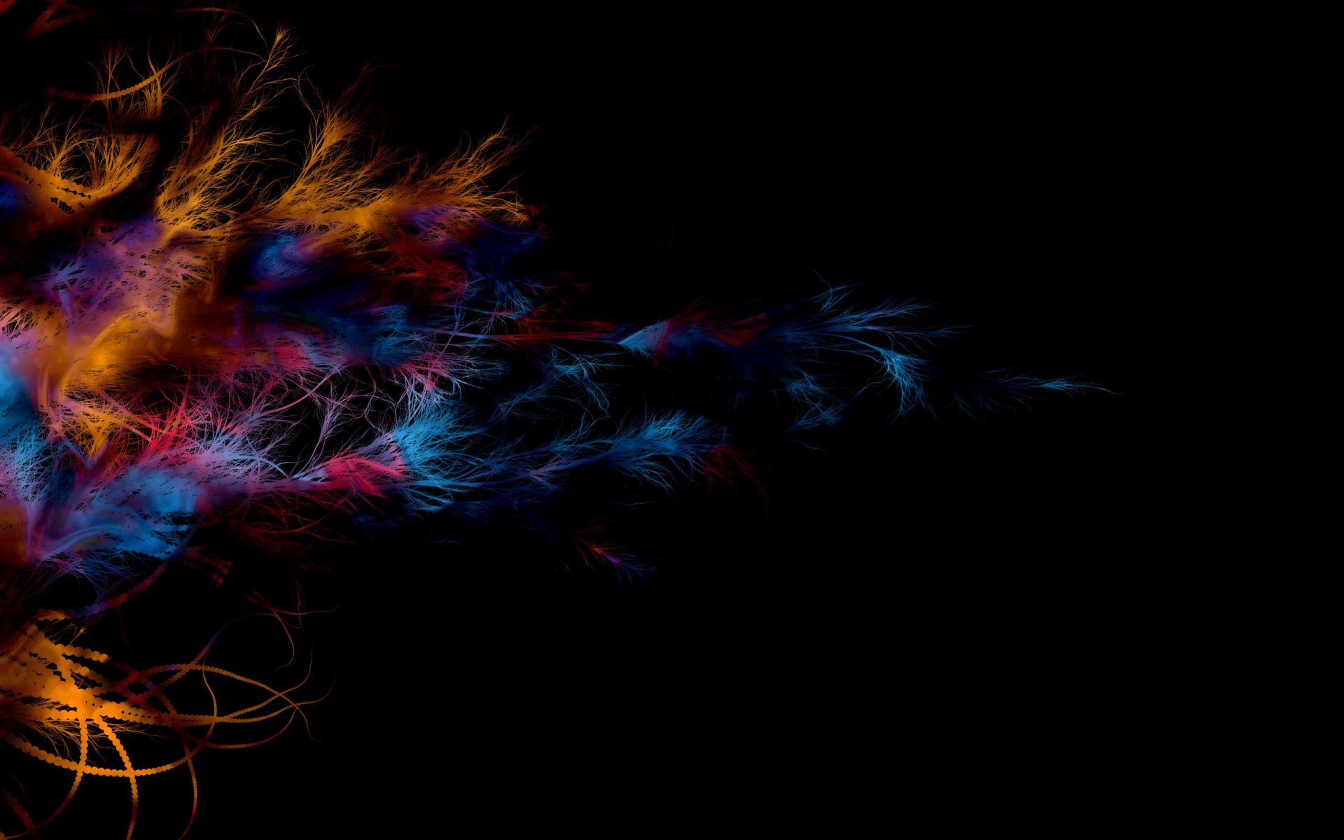 Free download wallpaper Shine, Feather, Dark, Light, Lines, Patterns, Abstract, Background on your PC desktop