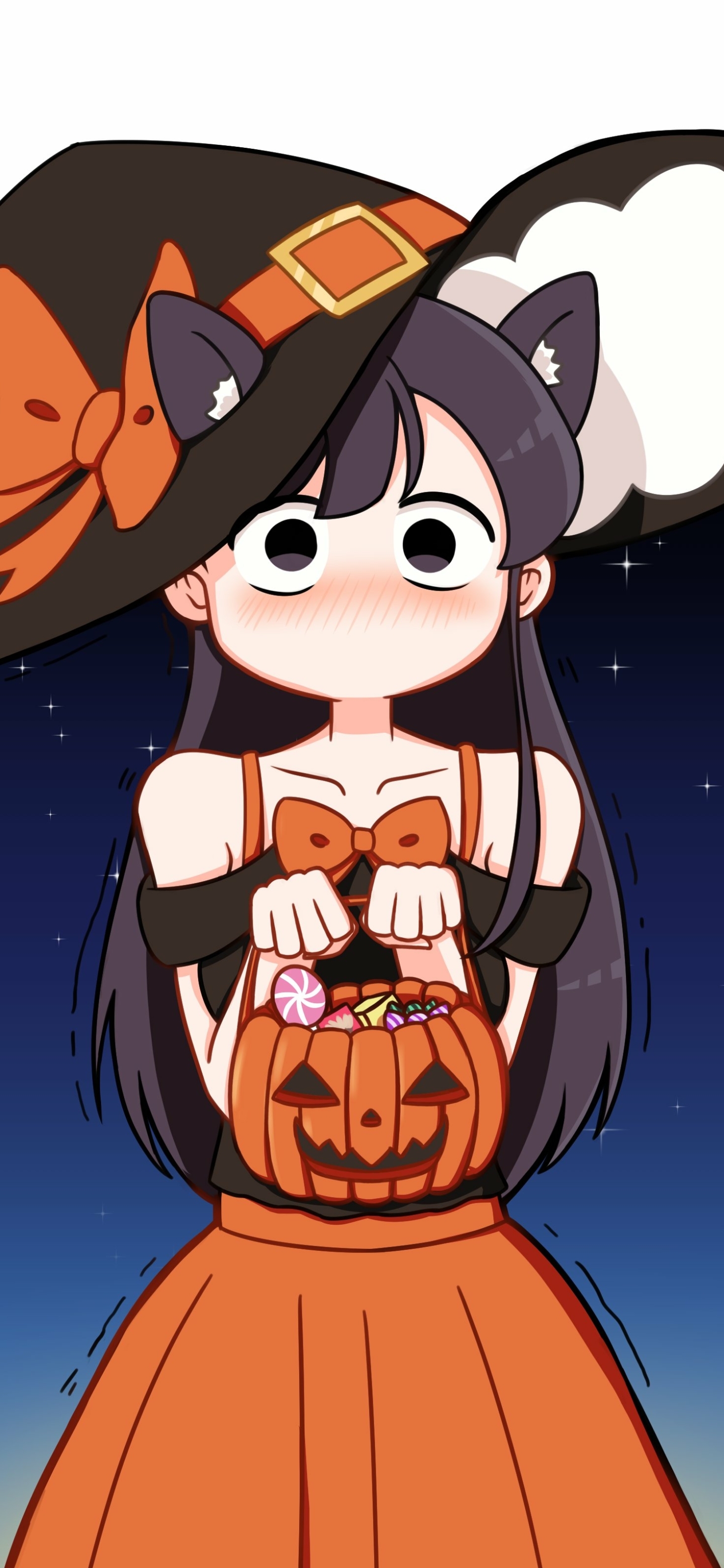 Download mobile wallpaper Anime, Halloween, Komi Shouko, Komi Can't Communicate for free.