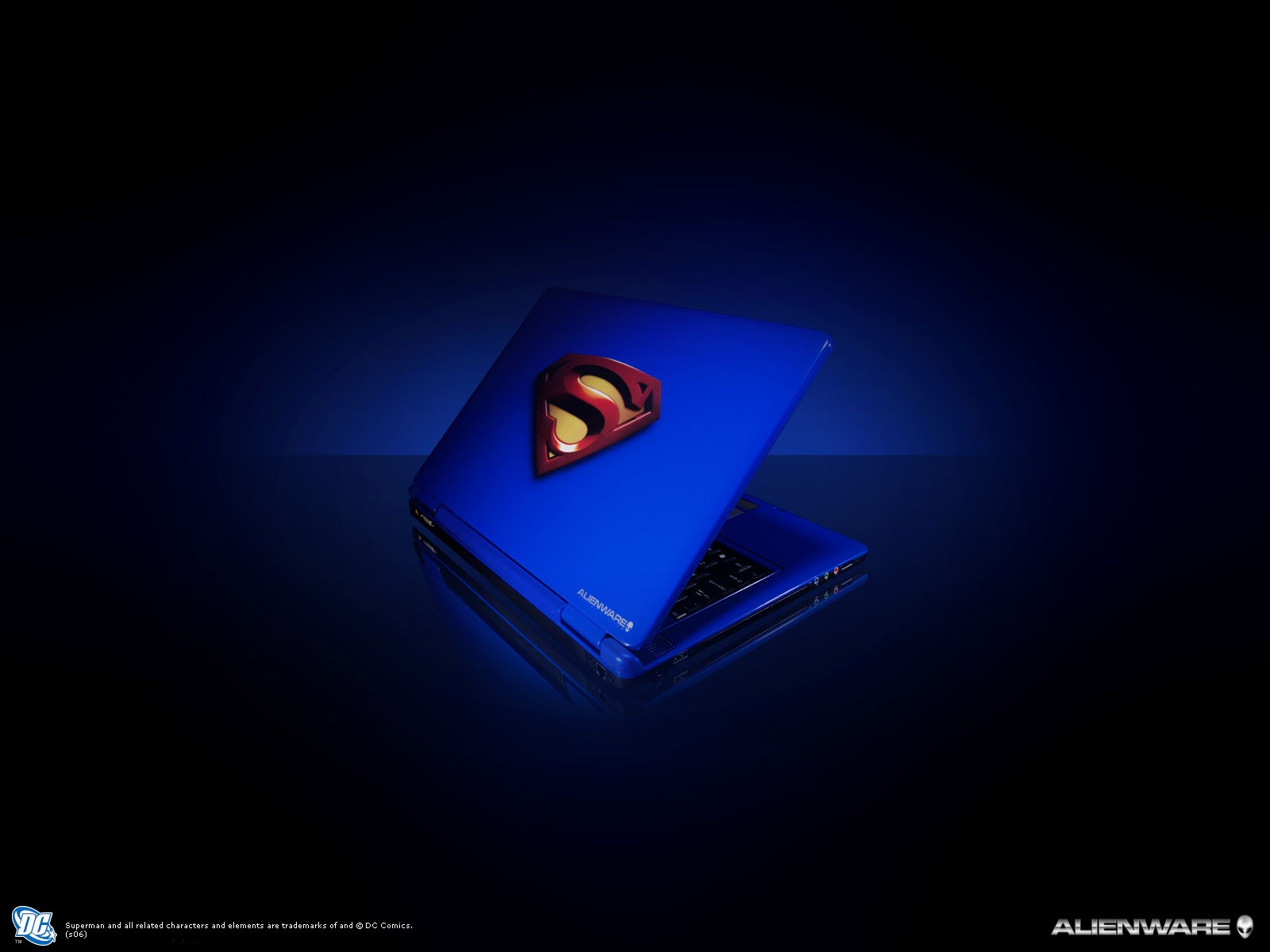 Free download wallpaper Superman, Technology, Alienware on your PC desktop
