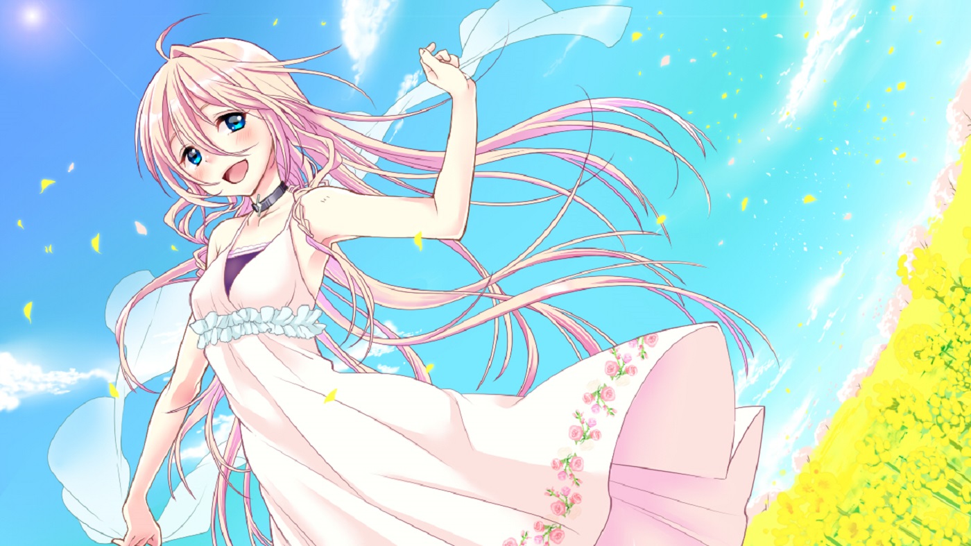 Laden Sie das Vocaloid, Blaue Augen, Pinkes Haar, Animes, Lange Haare, Ia (Vocaloid)-Bild kostenlos auf Ihren PC-Desktop herunter