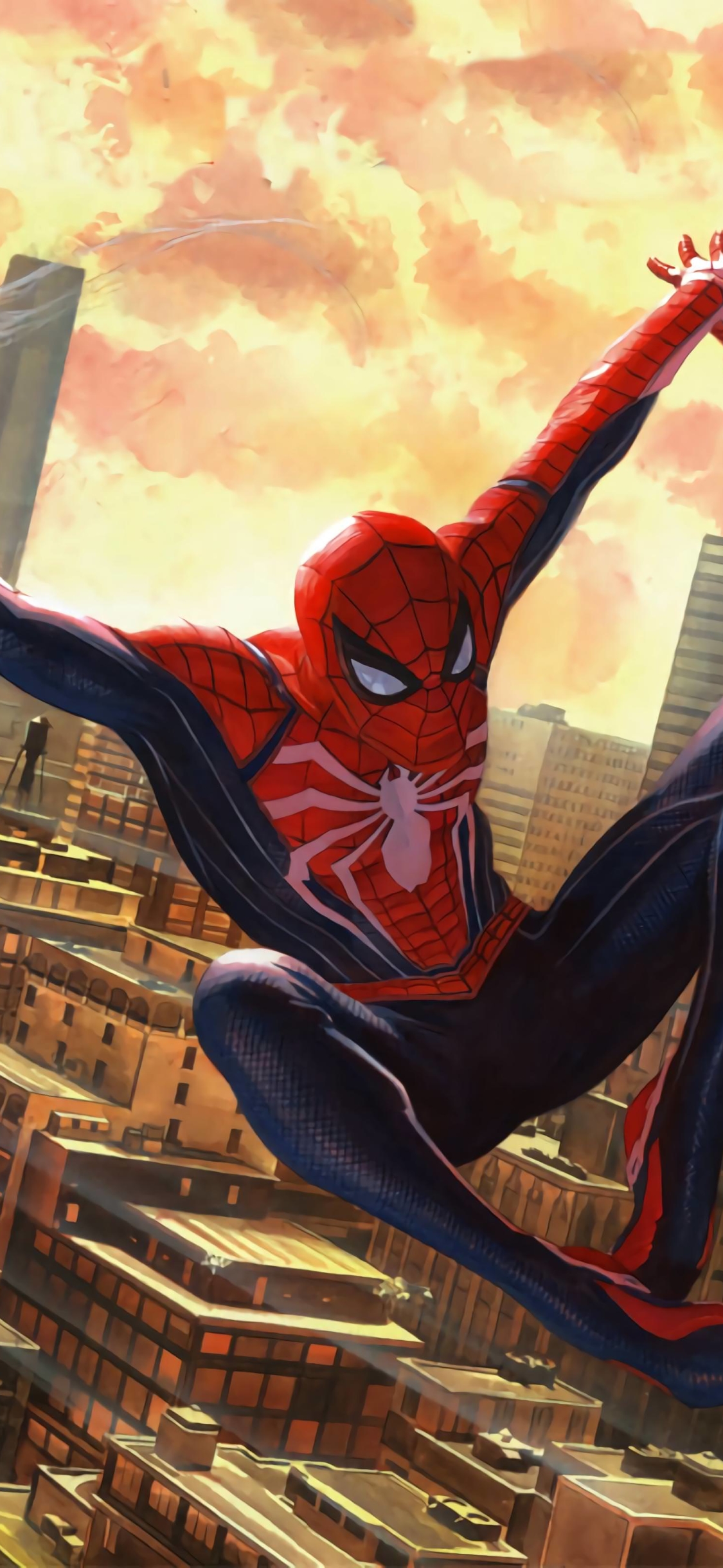 Download mobile wallpaper Spider Man, New York, Video Game, Superhero, Peter Parker, Spider Man (Ps4) for free.