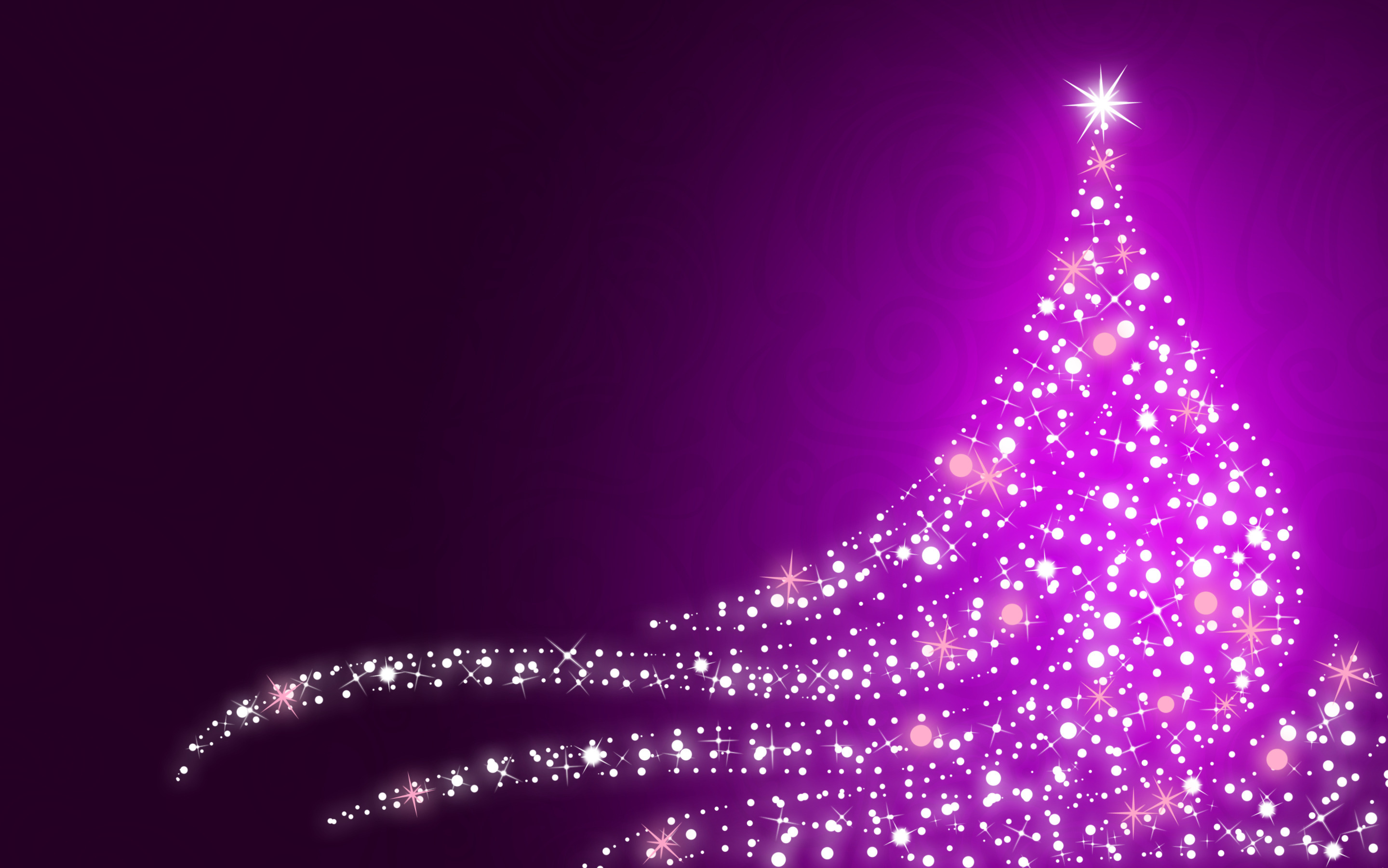 PCデスクトップに輝き, クリスマス, 紫の, クリスマスツリー, 星, ホリデー画像を無料でダウンロード