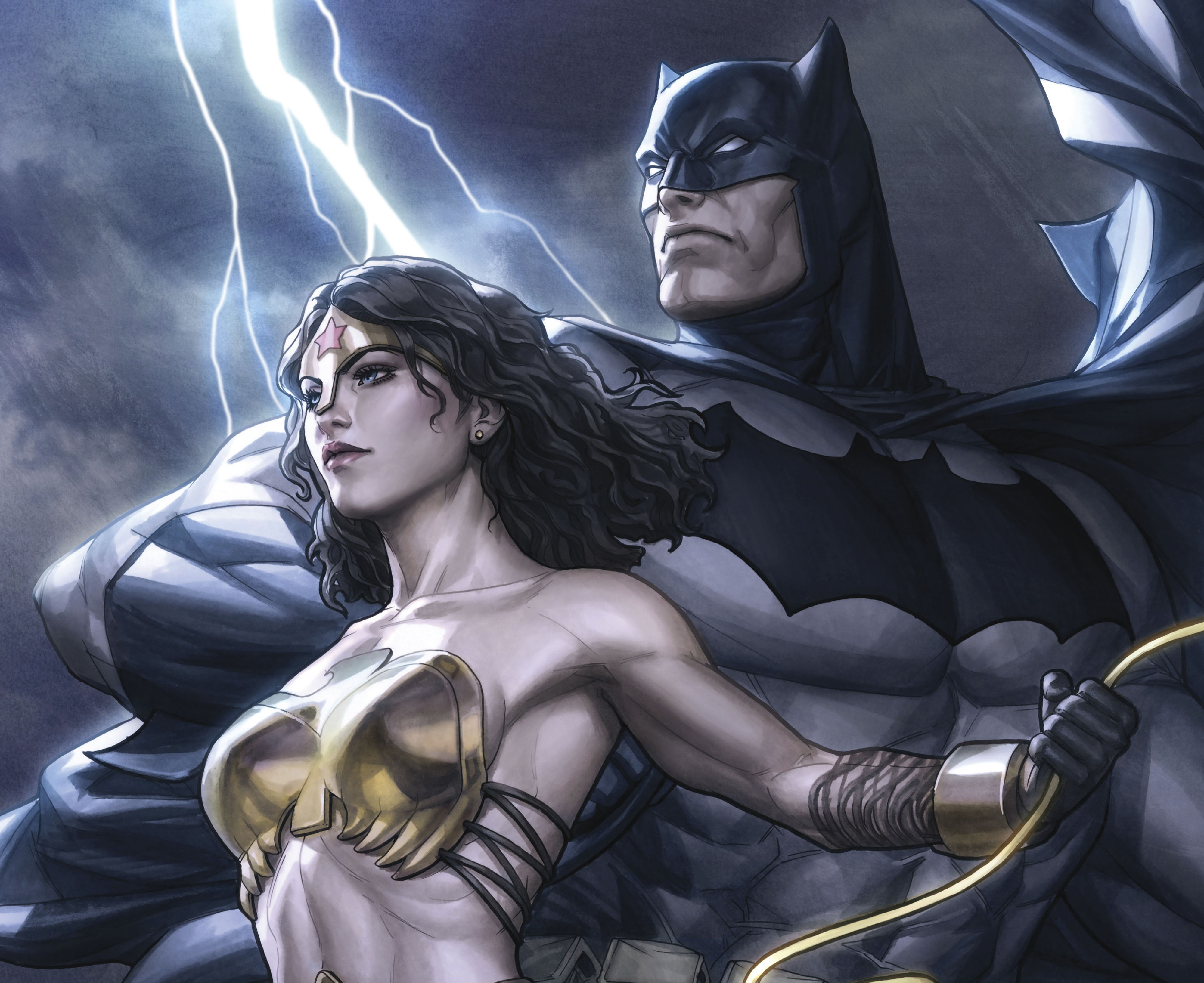 Download mobile wallpaper Batman, Comics, Dc Comics, Wonder Woman, Trinity for free.