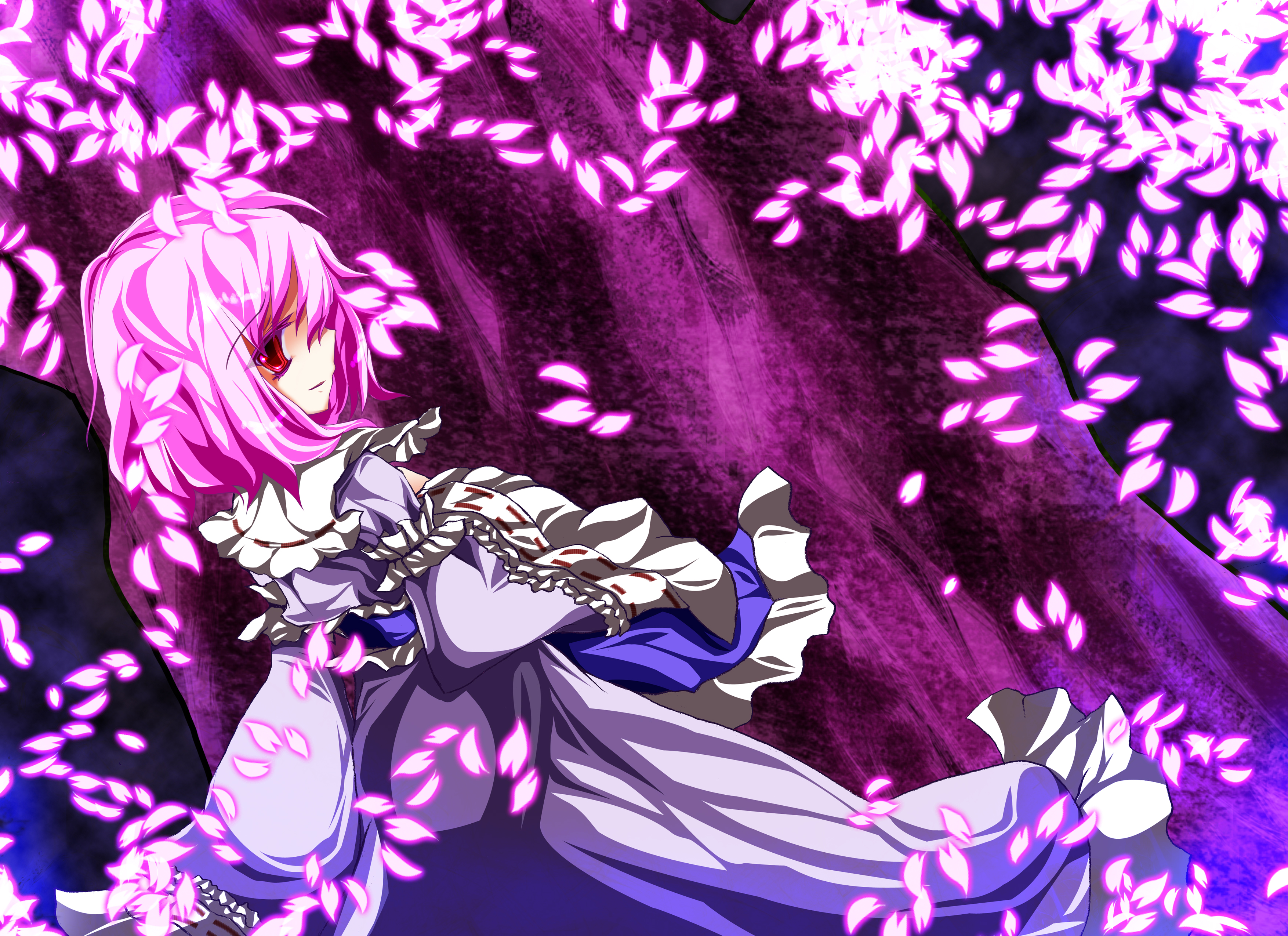 Download mobile wallpaper Anime, Touhou, Yuyuko Saigyouji for free.