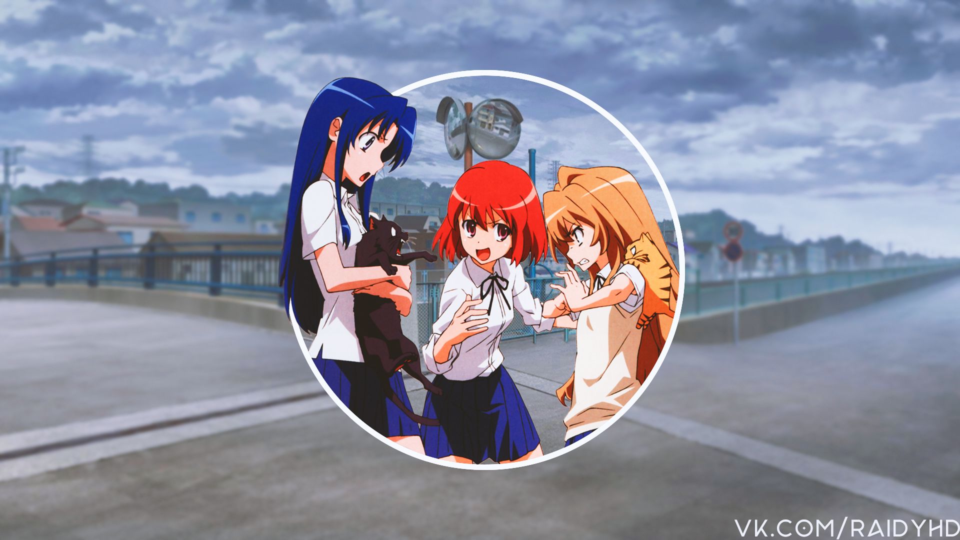 Laden Sie das Animes, Toradora!, Taiga Aisaka, Ami Kawashima, Minori Kushieda-Bild kostenlos auf Ihren PC-Desktop herunter