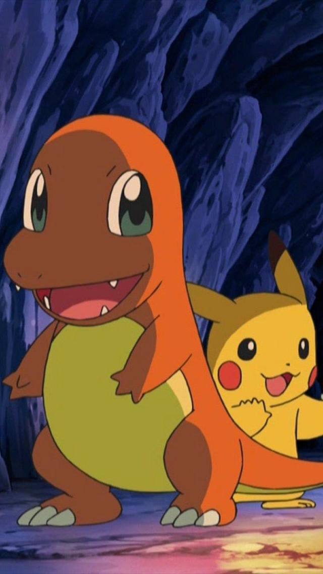 Baixar papel de parede para celular de Anime, Pokémon, Pikachu, Charmander (Pokémon) gratuito.