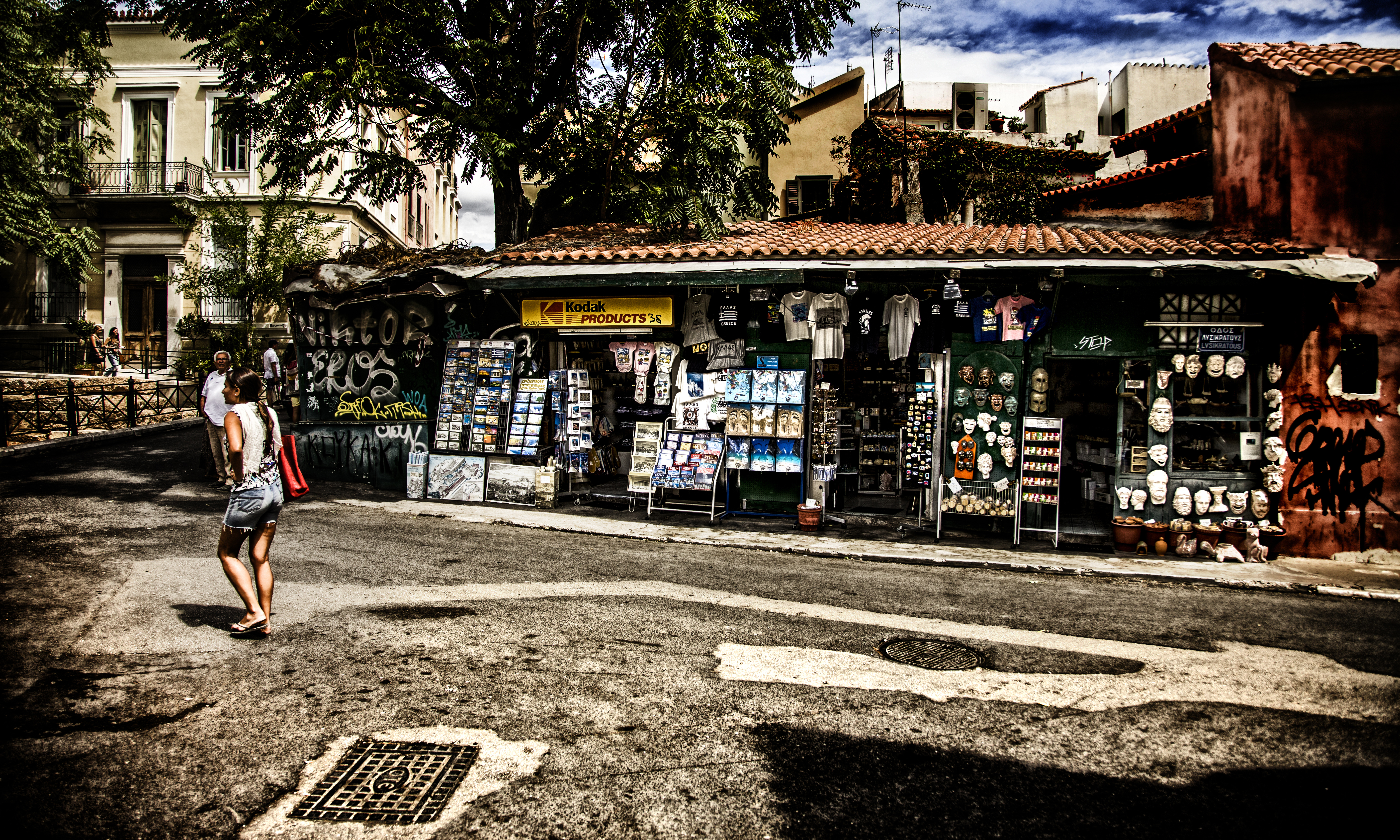 Скачати мобільні шпалери Ніч, Місто, Фотографія, Греція, Місце безкоштовно.