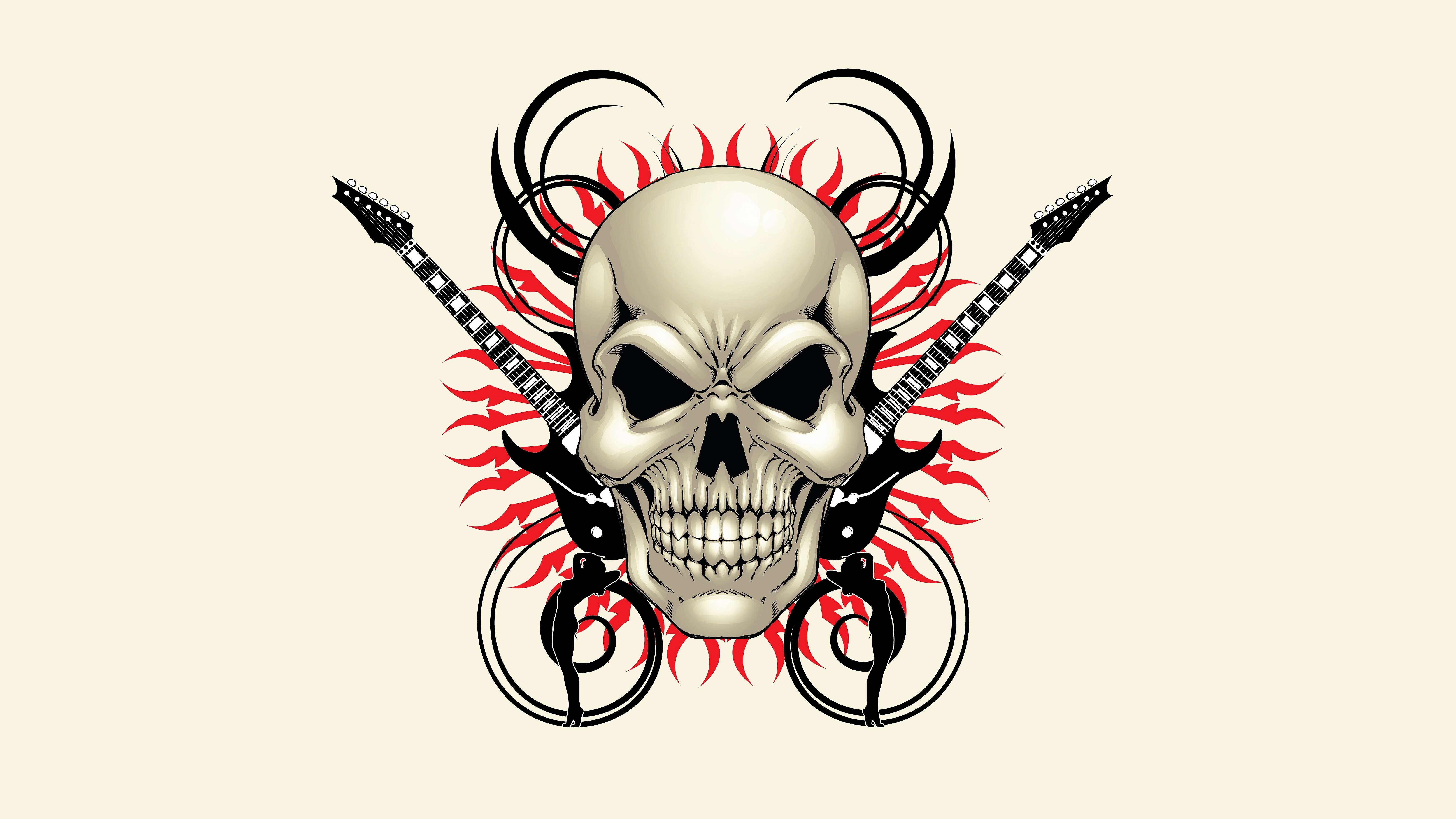 Download mobile wallpaper Dark, Skull for free.