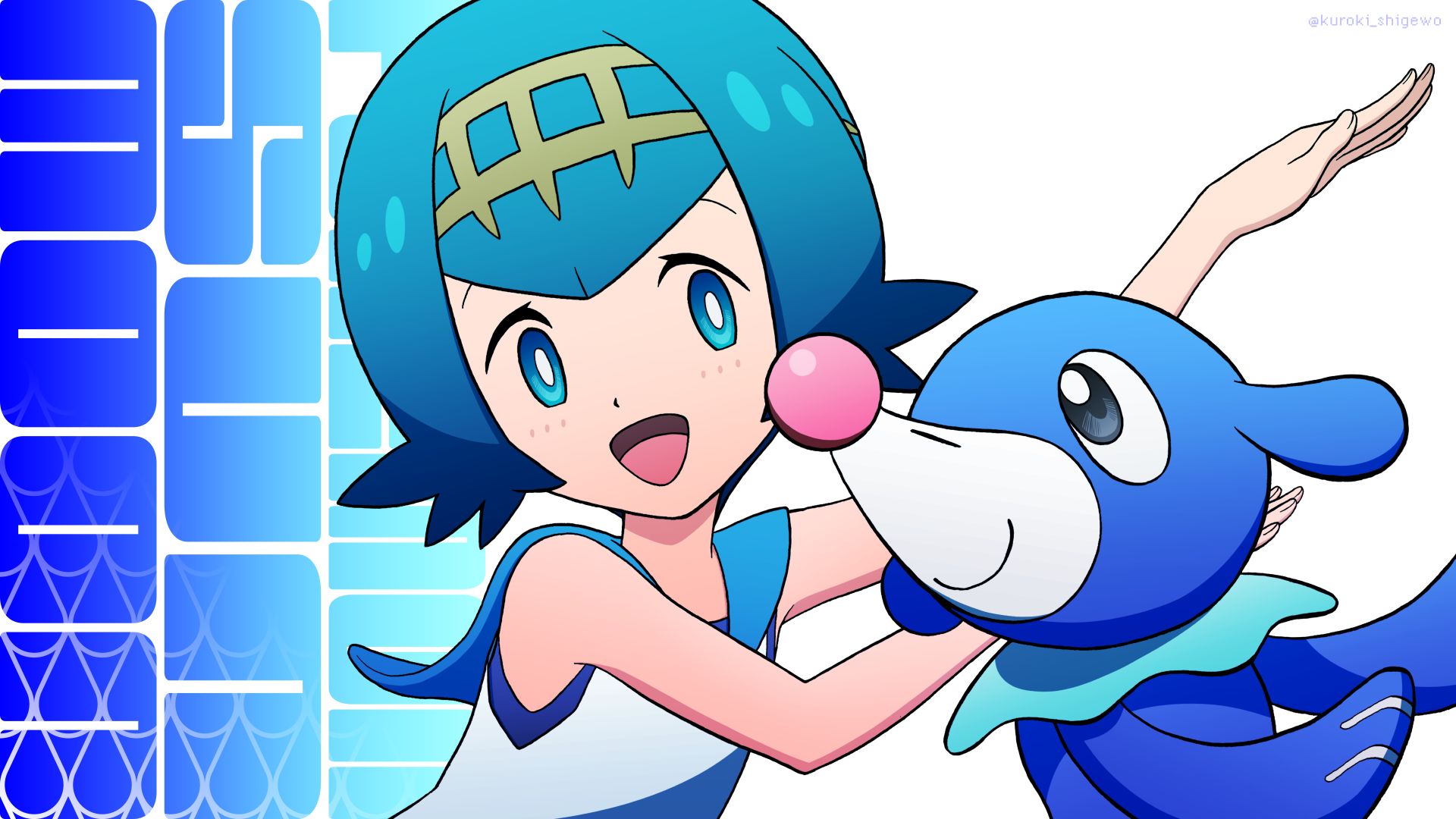 Download mobile wallpaper Anime, Pokémon, Popplio (Pokémon), Lana (Pokémon) for free.