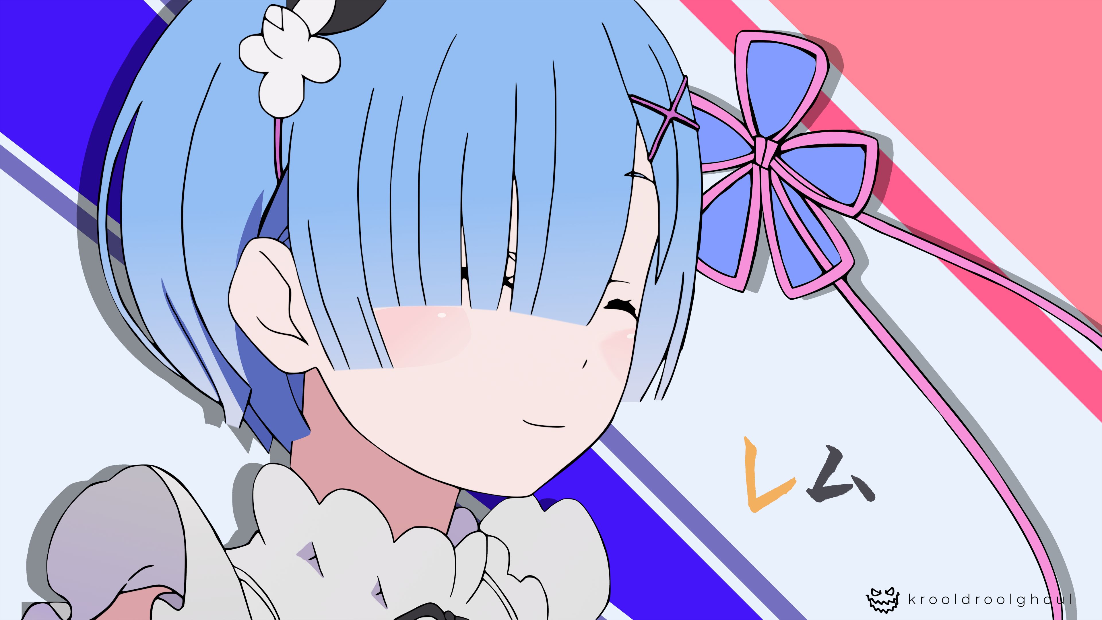 Laden Sie das Süß, Blaue Haare, Animes, Re:zero Das Leben In Einer Anderen Welt Beginnen, Rem (Re: Null)-Bild kostenlos auf Ihren PC-Desktop herunter