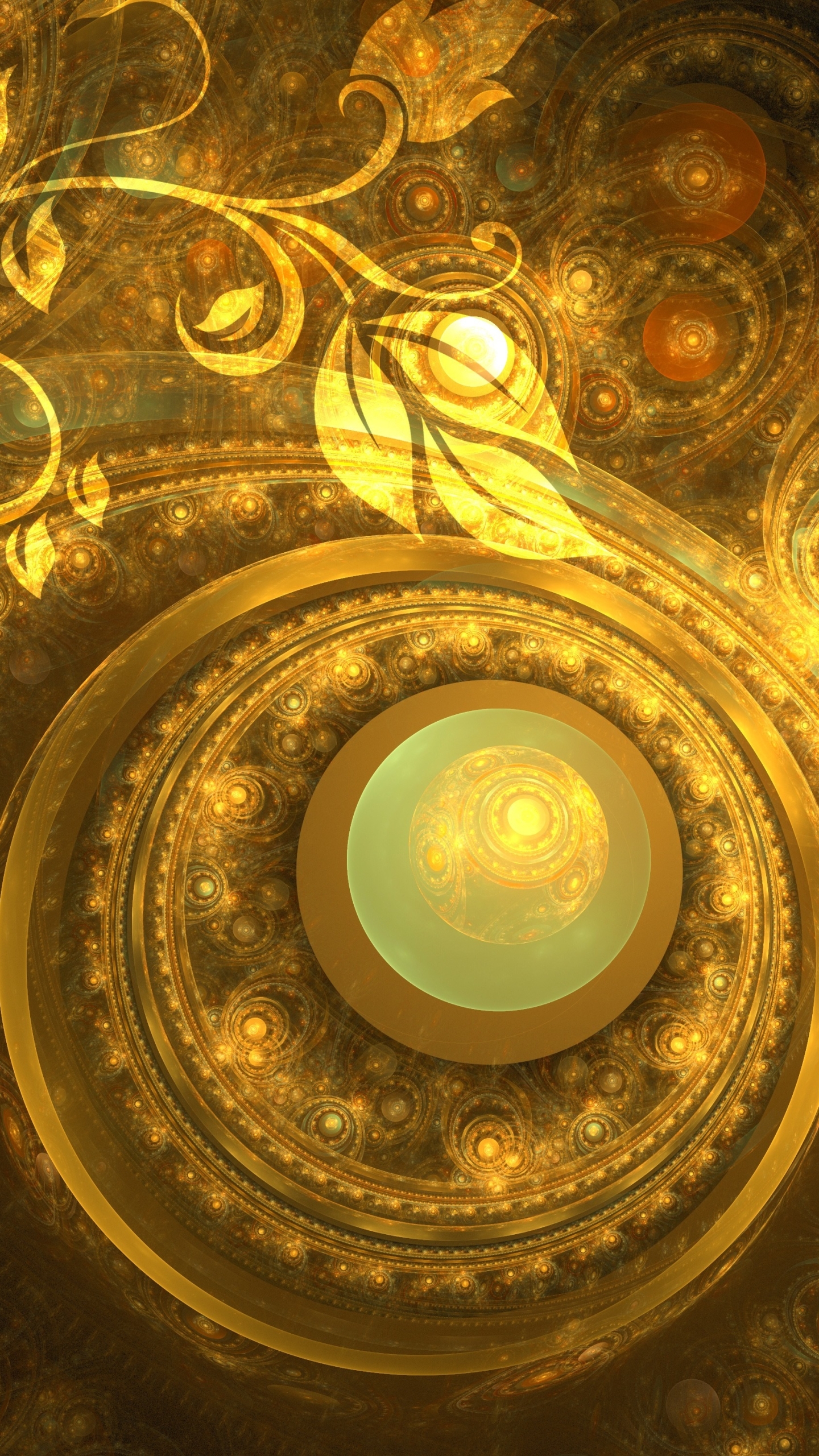 Download mobile wallpaper Abstract, Fractal, Circle for free.