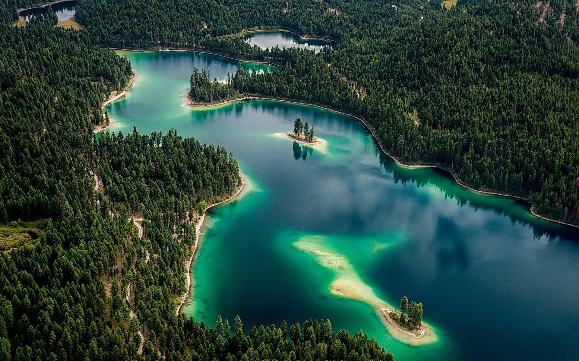 Free download wallpaper Lakes, Lake, Forest, Tree, Earth, Aerial on your PC desktop